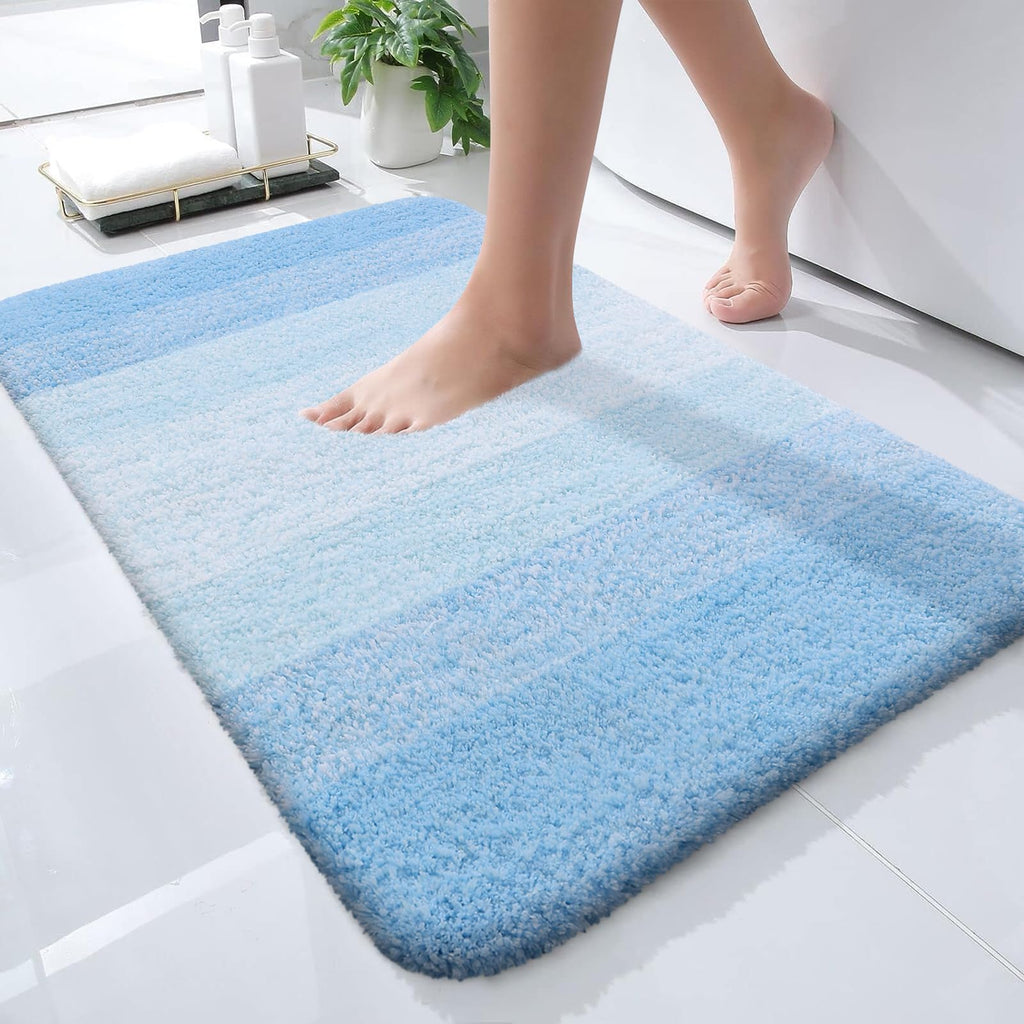 Plush Quick-Dry Absorbent Microfiber Bathroom Mat