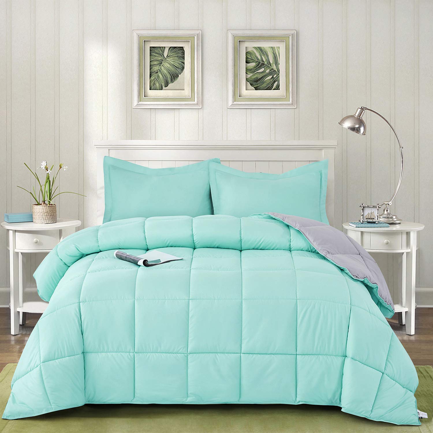 Egyptian Cotton Pinch-Pleat Comforter Set, 4 Pieces