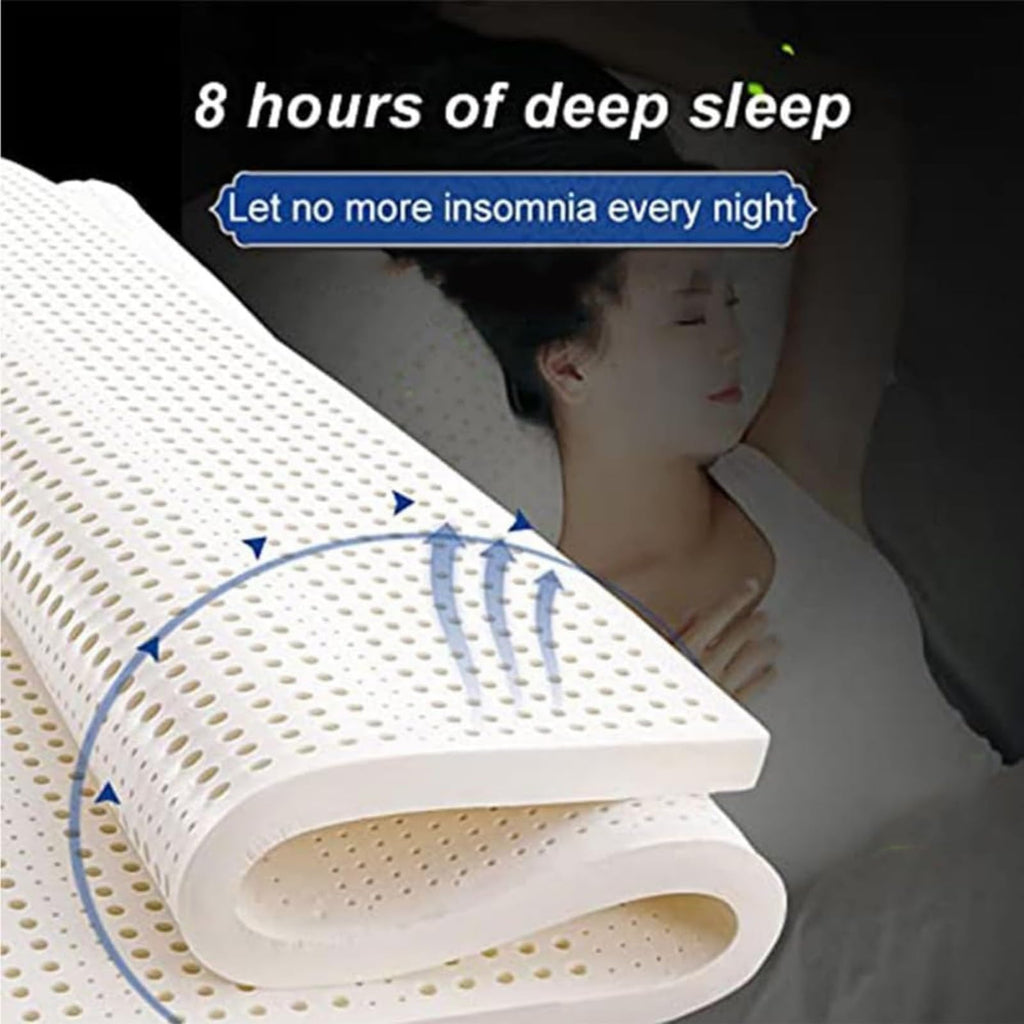 Breathable Natural Latex Pressure-Relief Topper