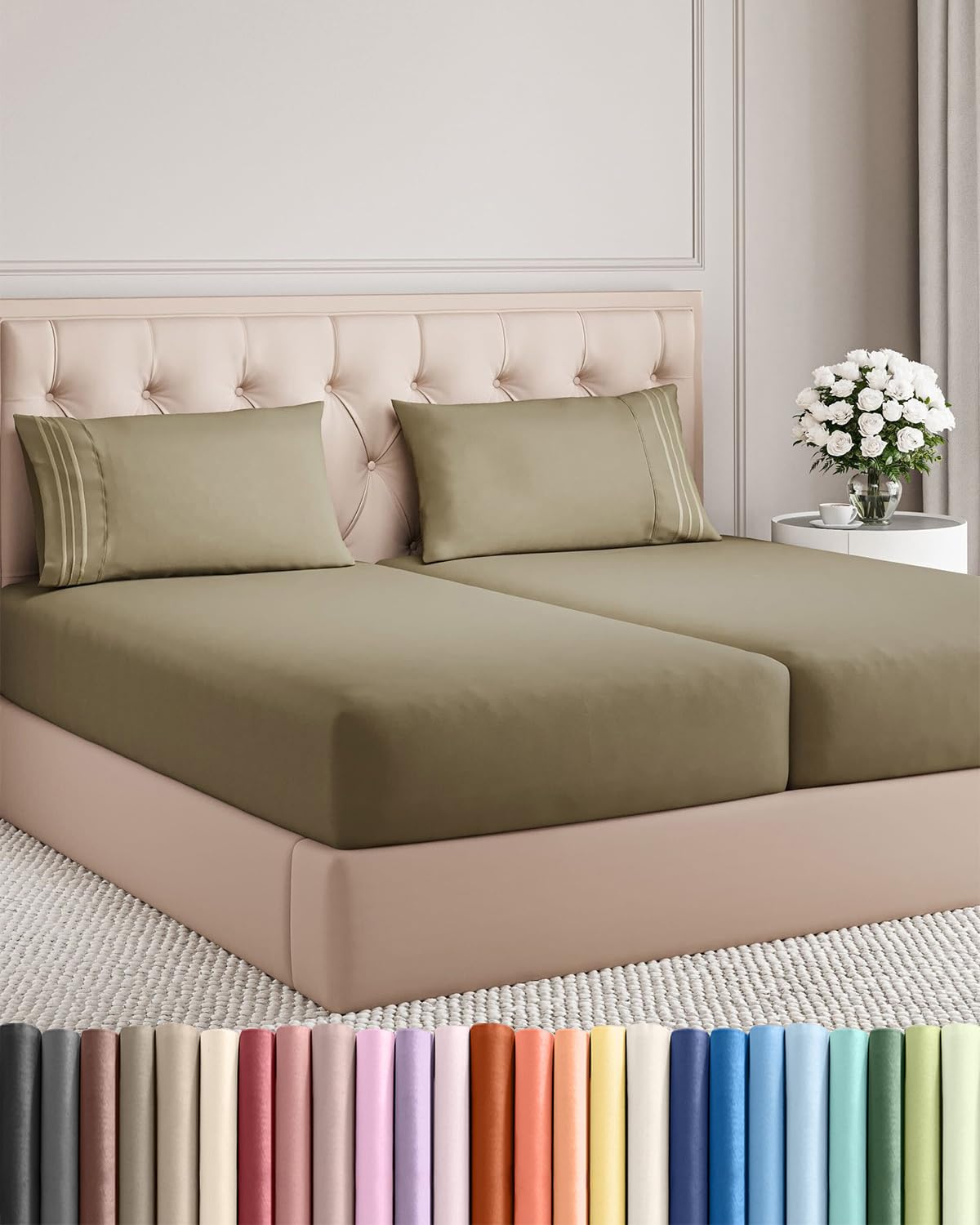 Ultra-Soft Cooling Deep-Pocket Sheet Set, 4 Pieces
