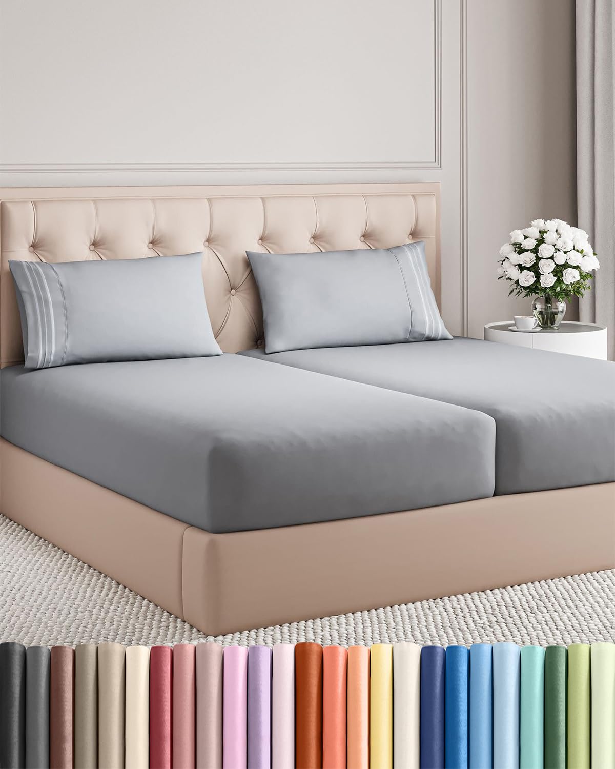 Ultra-Soft Cooling Deep-Pocket Sheet Set, 4 Pieces
