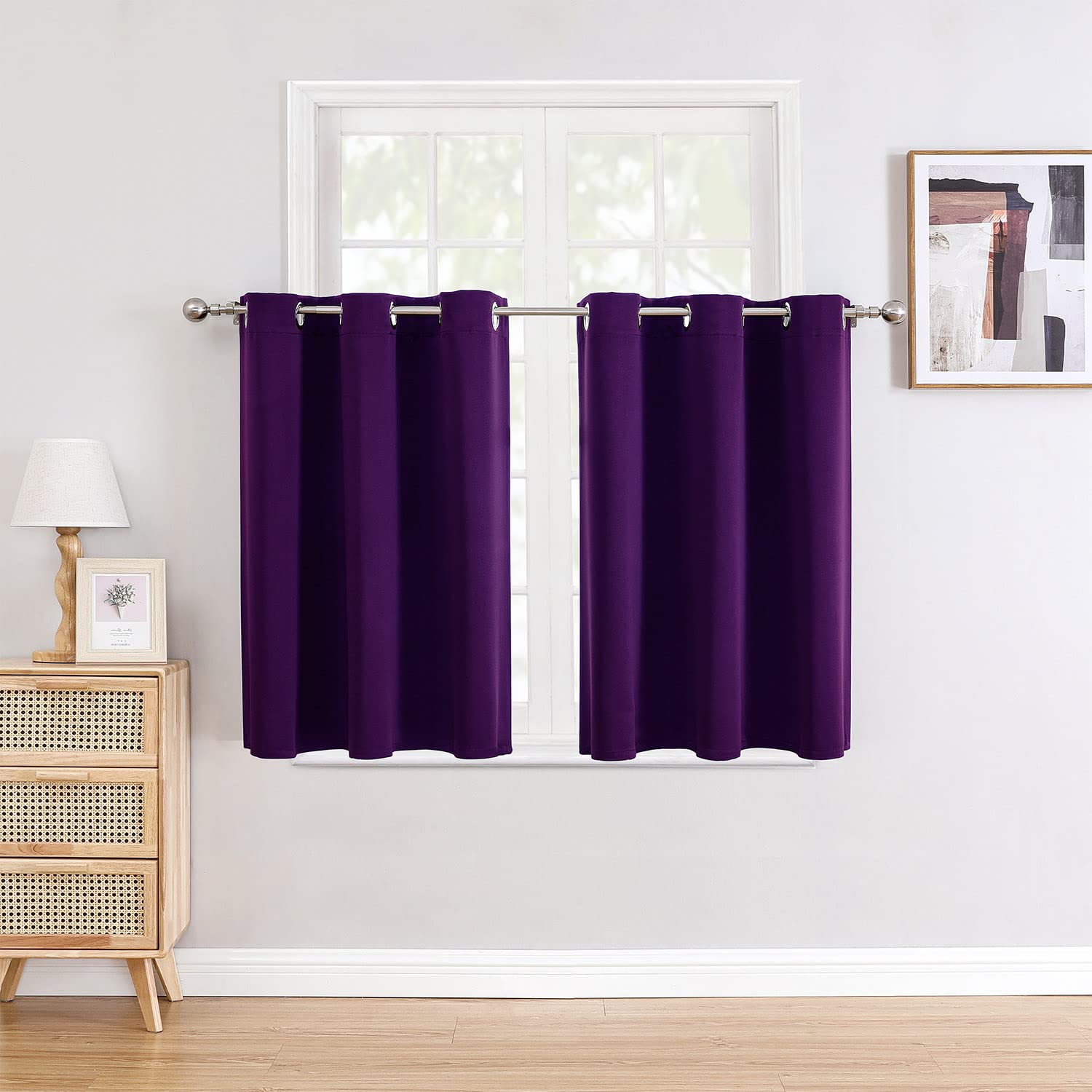 Thermal Insulated Grommet Blackout Curtain Pair