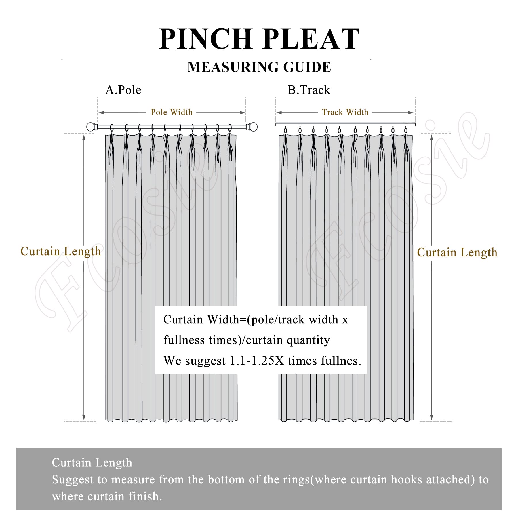 Pinch-Pleated Chenille Total Blackout Curtain Panel