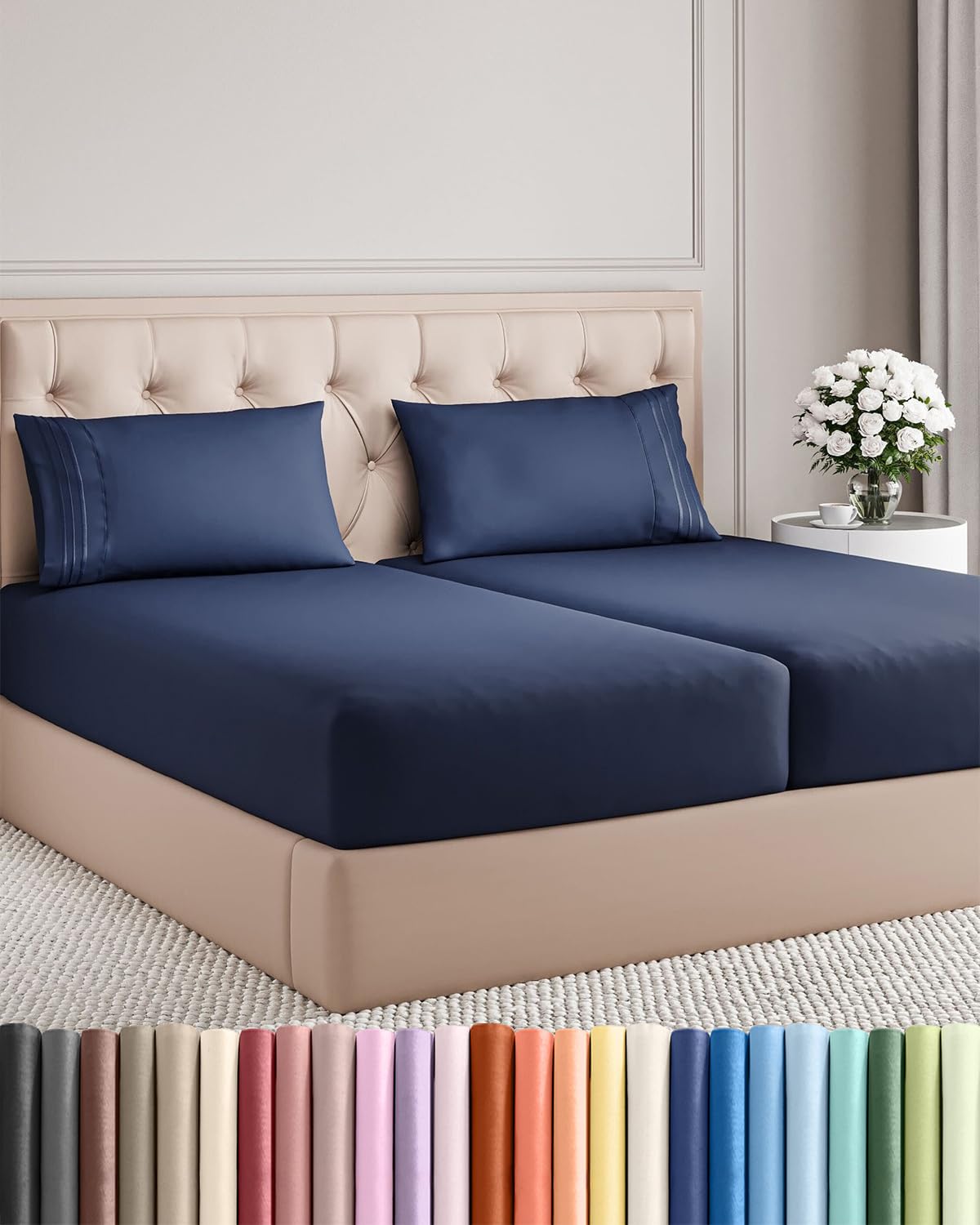 Ultra-Soft Cooling Deep-Pocket Sheet Set, 4 Pieces