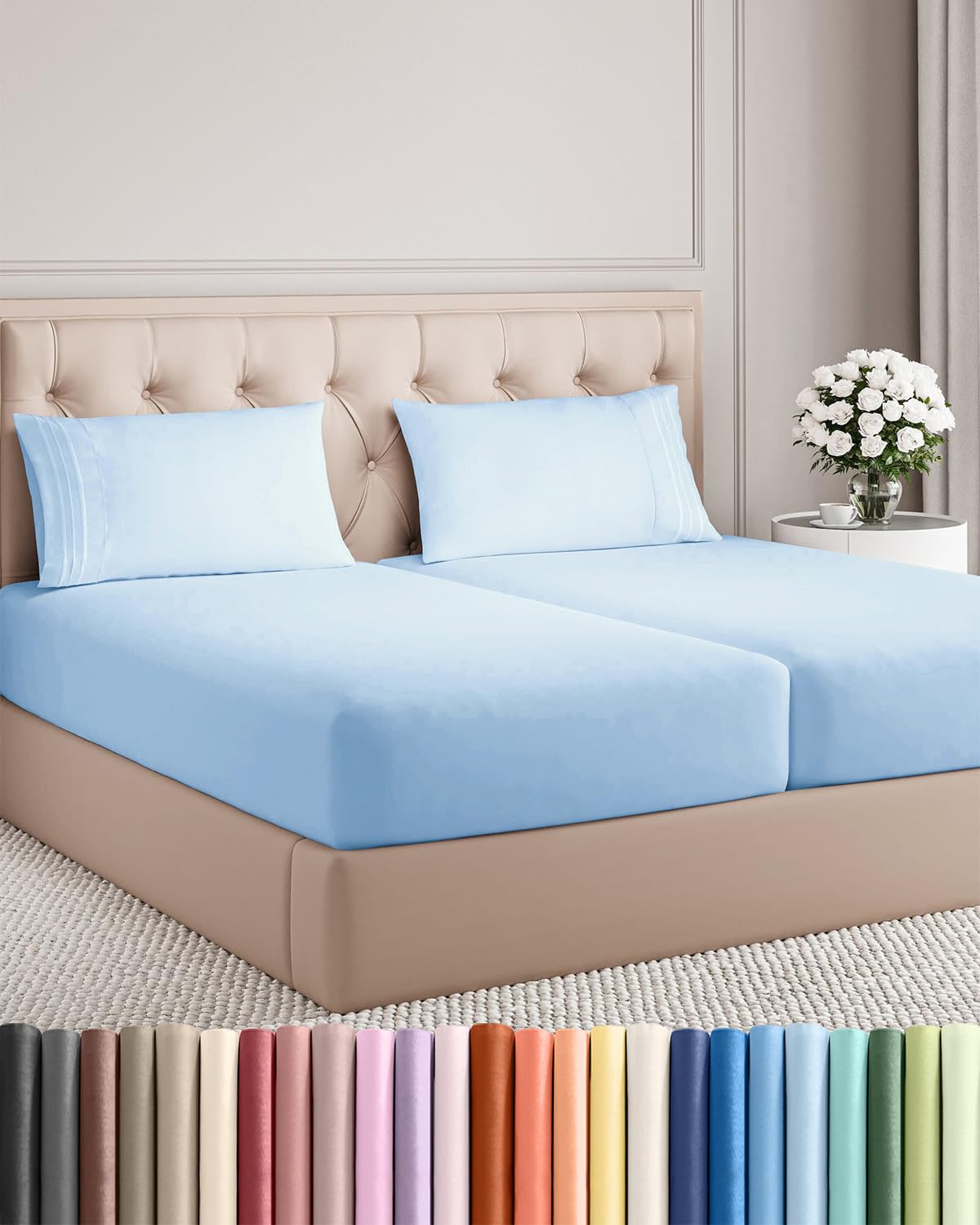 Ultra-Soft Cooling Deep-Pocket Sheet Set, 4 Pieces