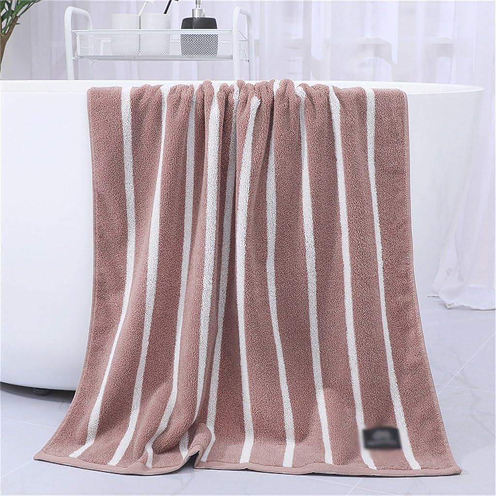 Soft Striped Cotton Face and Bath Towel for Adults