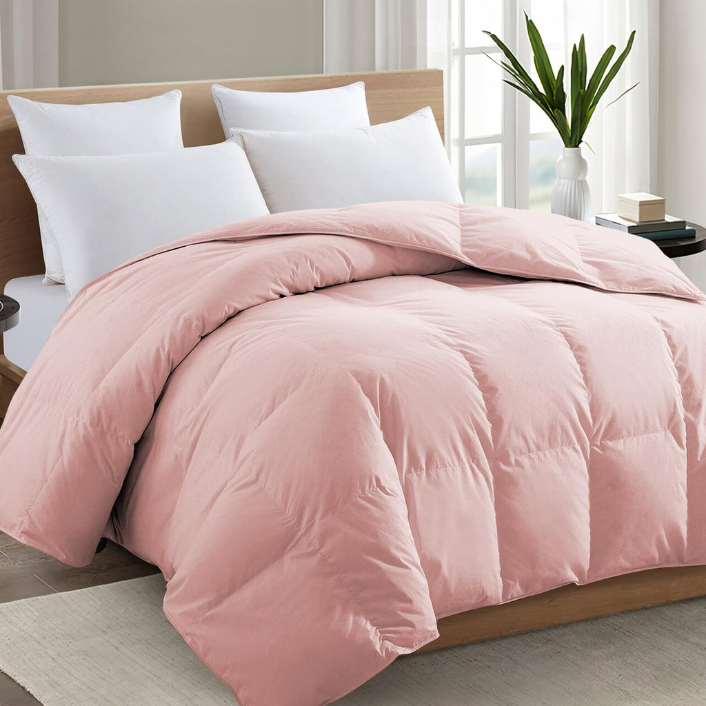 TEXARTIST Comforter Soft Quilted Down Alternative Duvet Insert with Corner Tabs, All Season, 4D Spiral Fiber, Machine Washable