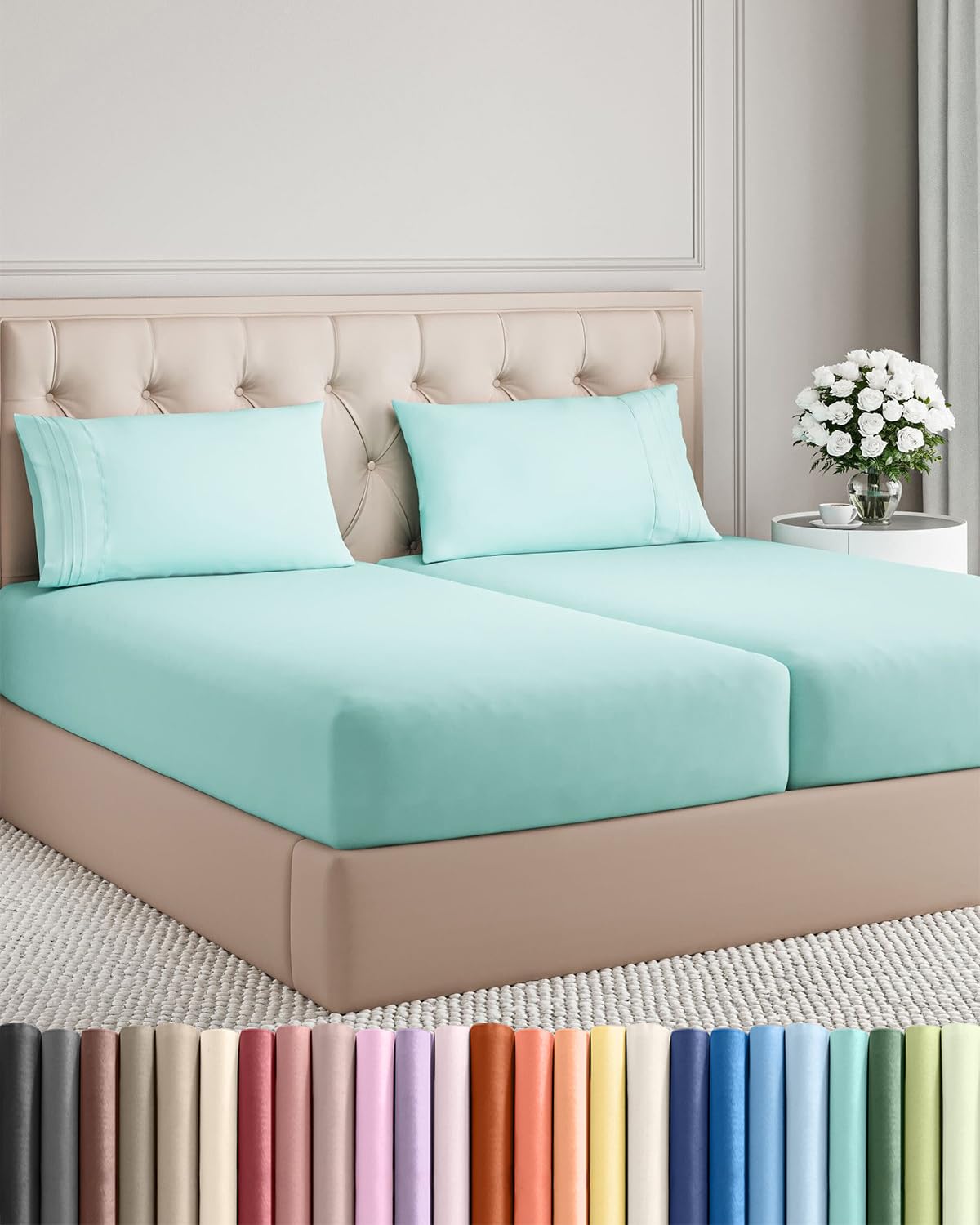 Ultra-Soft Cooling Deep-Pocket Sheet Set, 4 Pieces