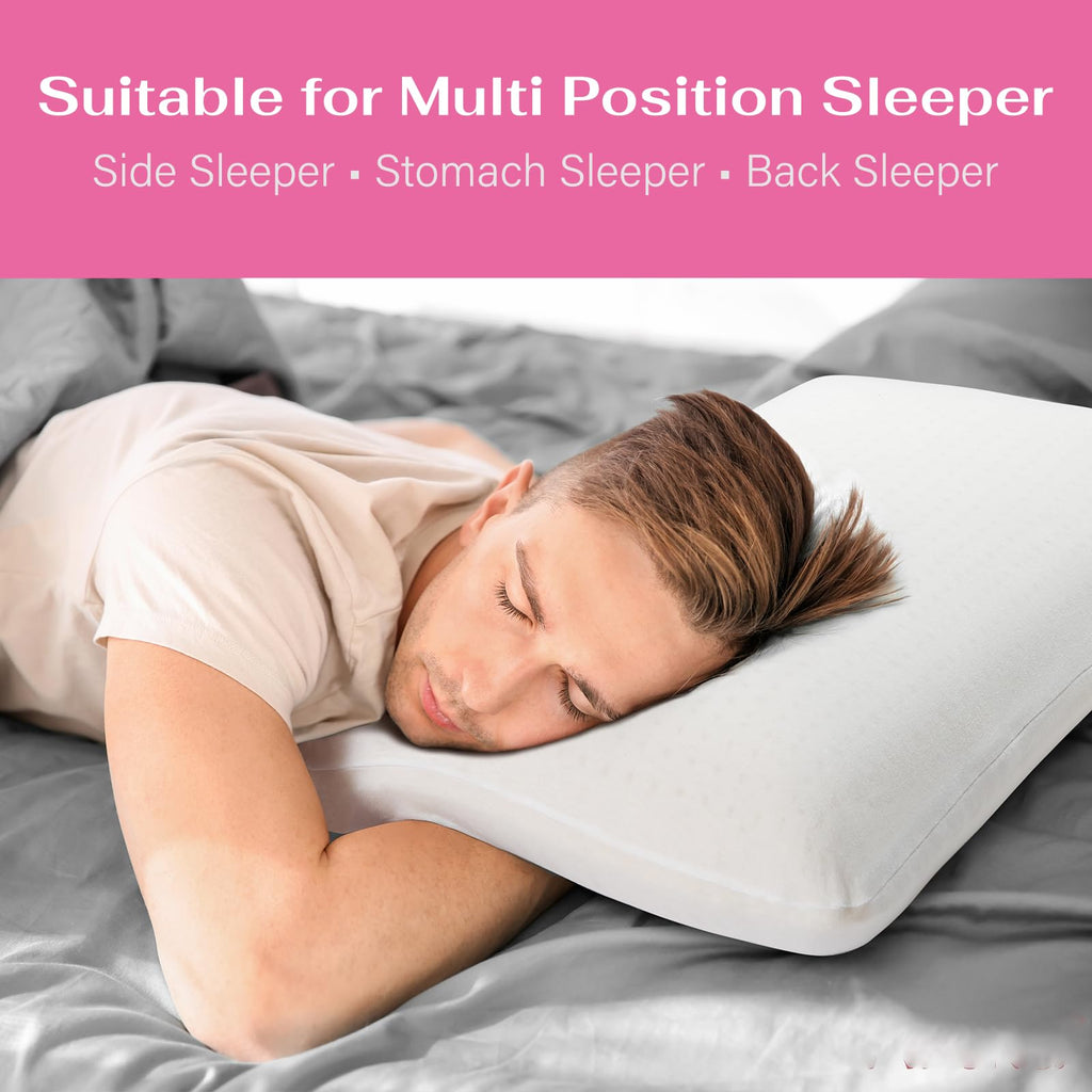 Natural Talalay Latex Pillow with Cotton Cover