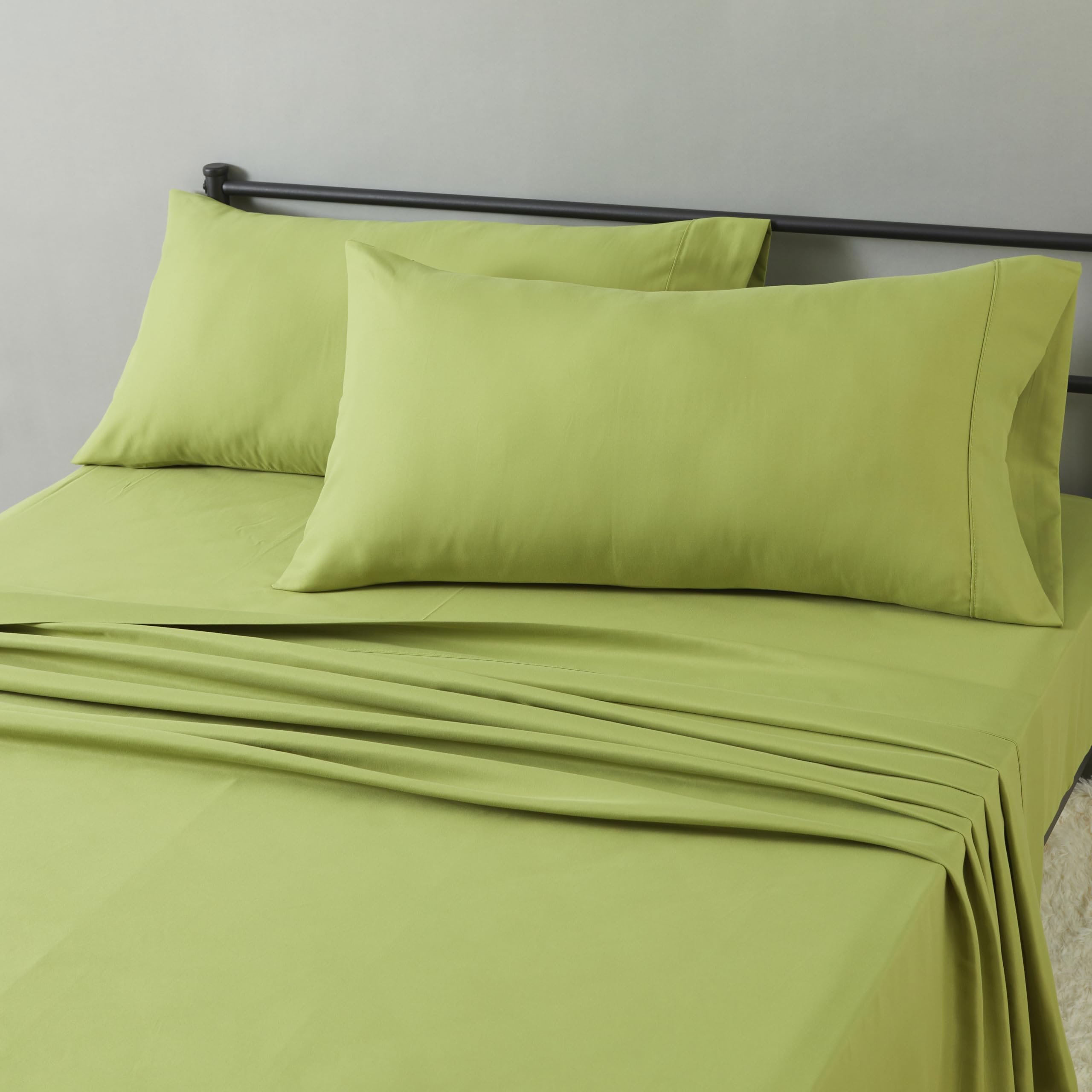 Soft Microfiber Deep-Pocket Bed Sheet Set, 4 Pieces