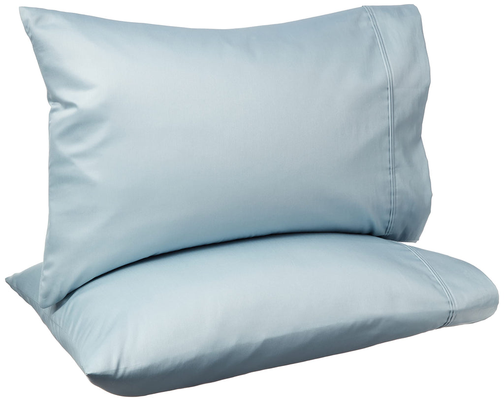 Amazon Basics 400 Thread Count Cotton Pillow Cases, Set of 2