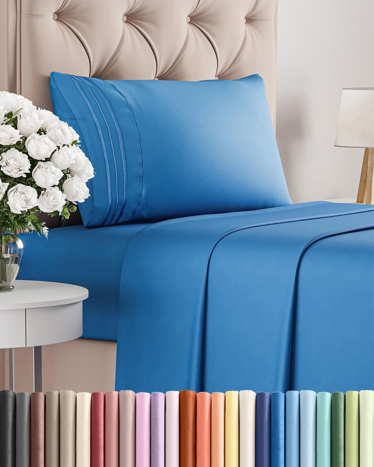 Ultra-Soft Cooling Deep-Pocket Sheet Set, 4 Pieces