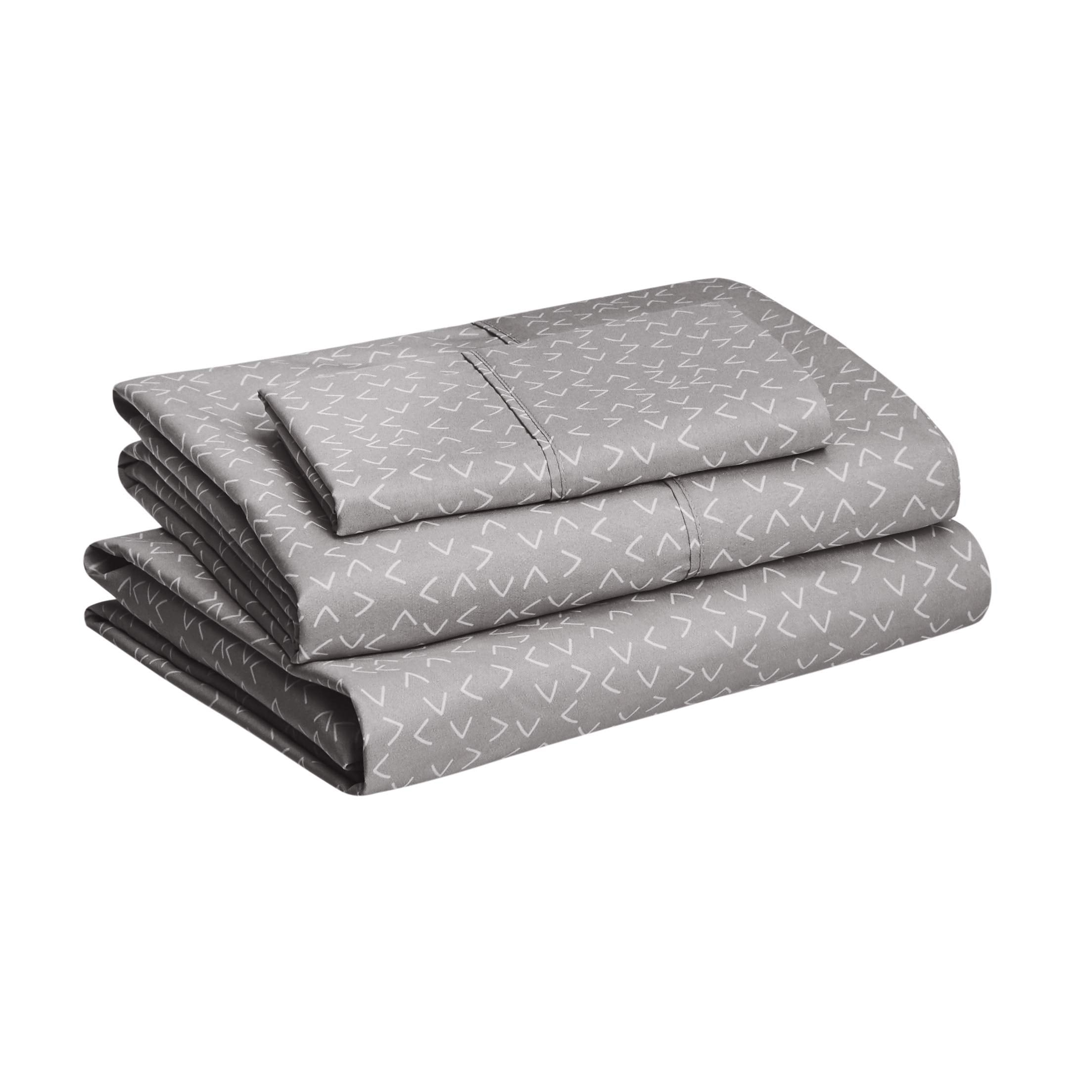 Soft Microfiber Deep-Pocket Bed Sheet Set, 4 Pieces