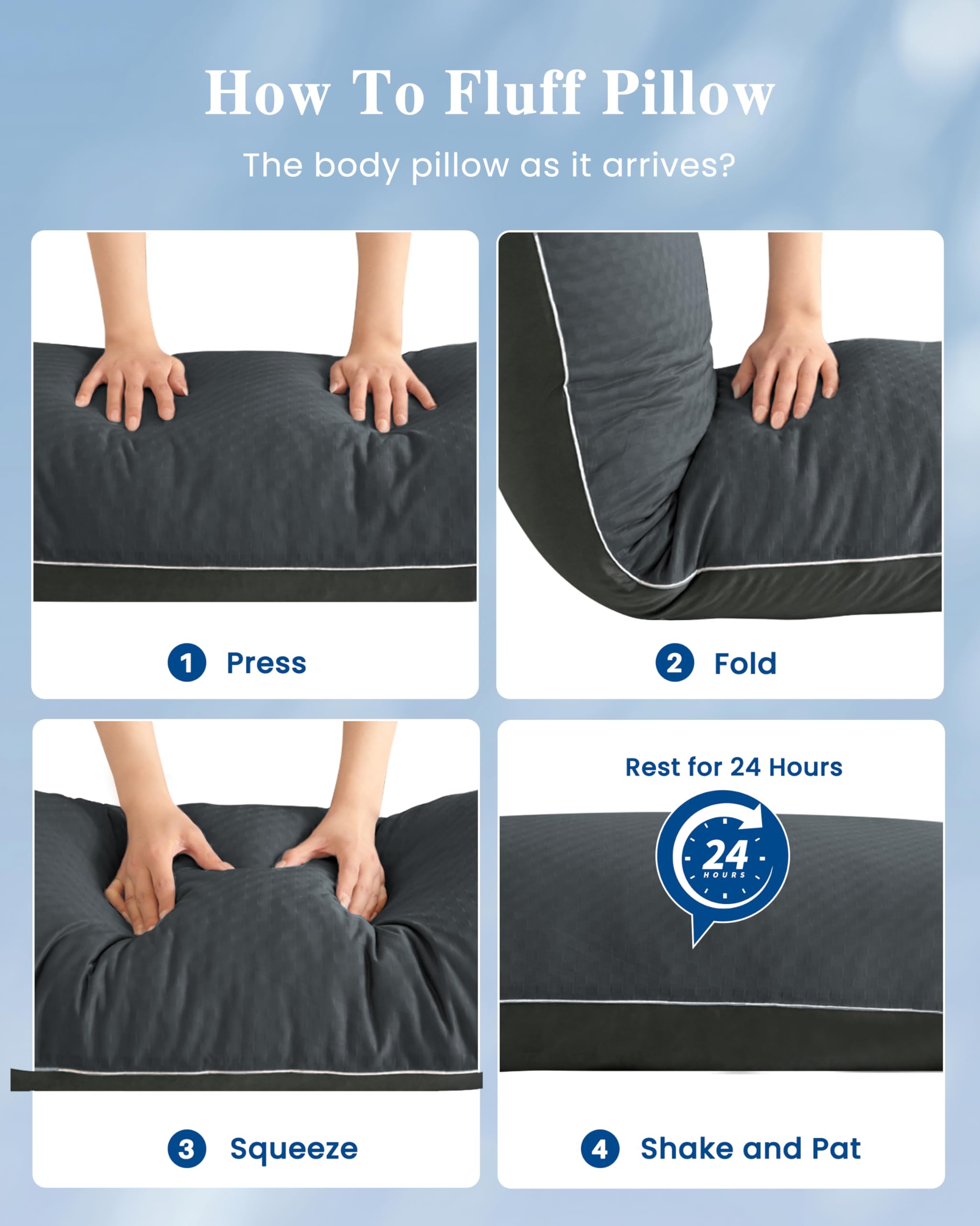 Cold-Touch Cooling Body Pillow for Side Sleepers