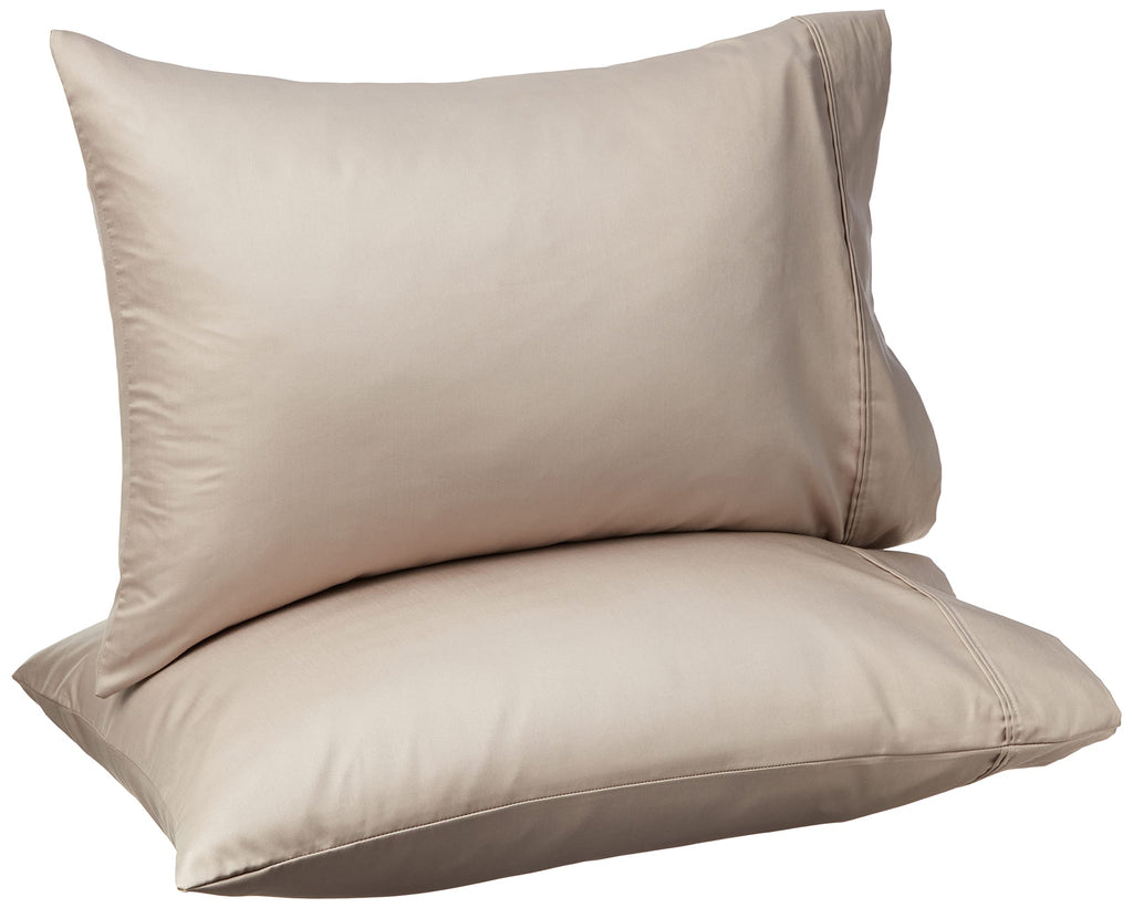 Amazon Basics 400 Thread Count Cotton Pillow Cases, Set of 2