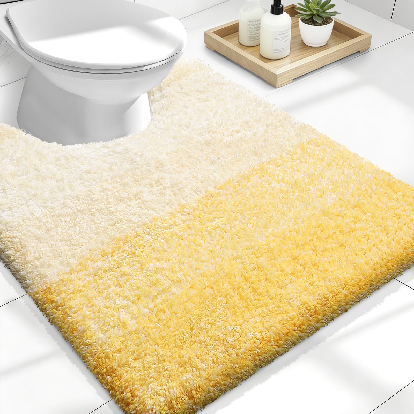 Plush Quick-Dry Absorbent Microfiber Bathroom Mat