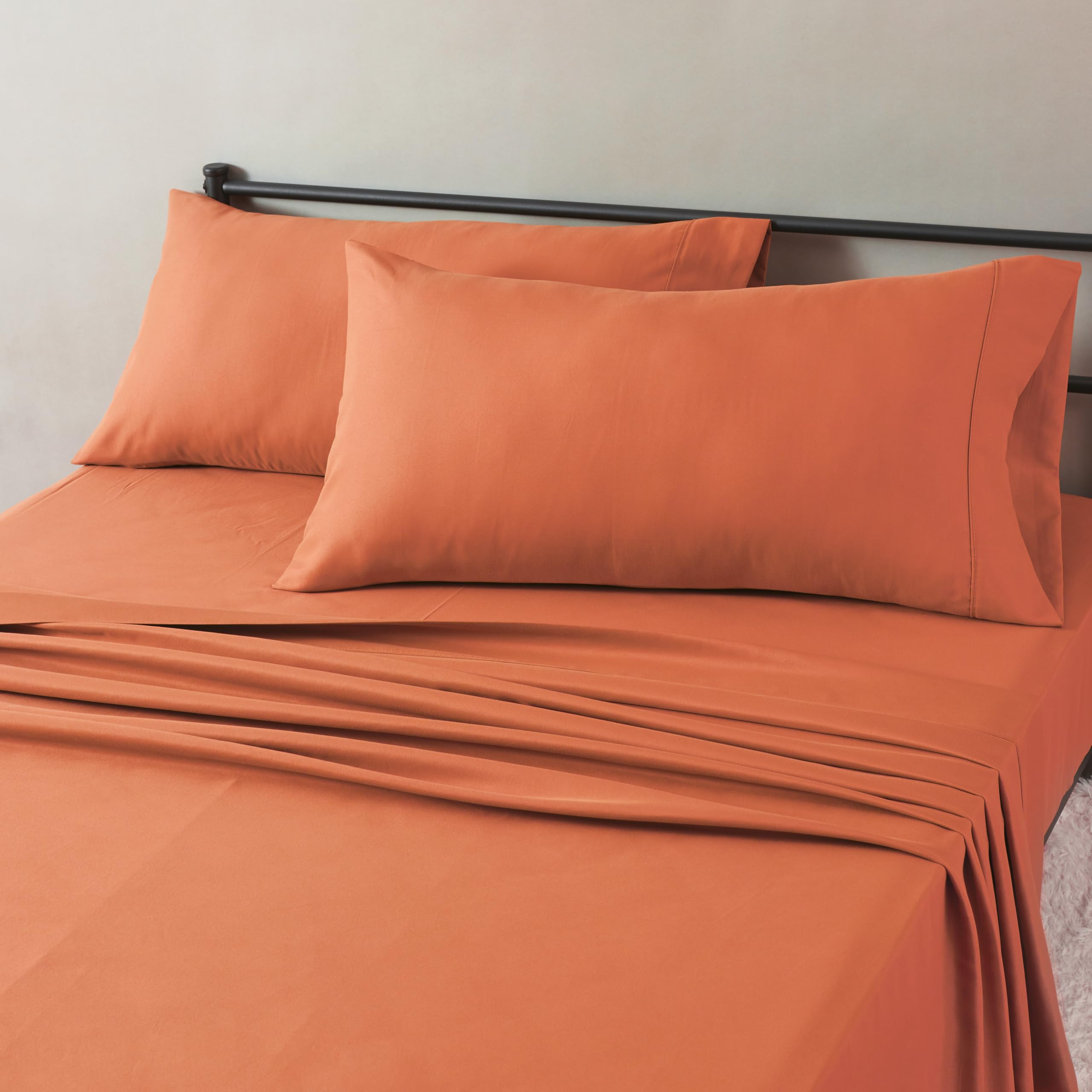 Soft Microfiber Deep-Pocket Bed Sheet Set, 4 Pieces