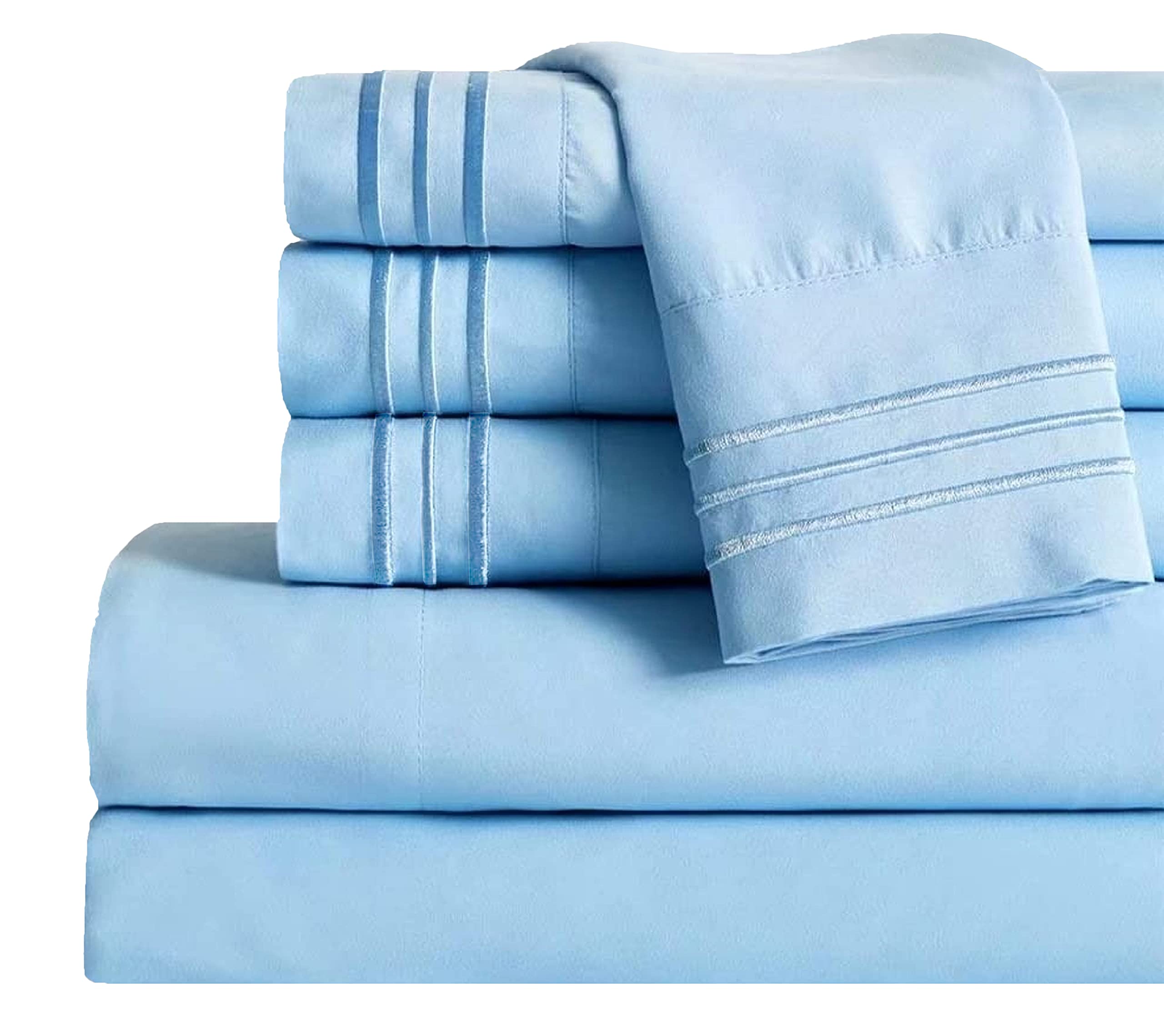 Hotel-Style Cooling Deep-Pocket Sheet Set, 6 Pieces