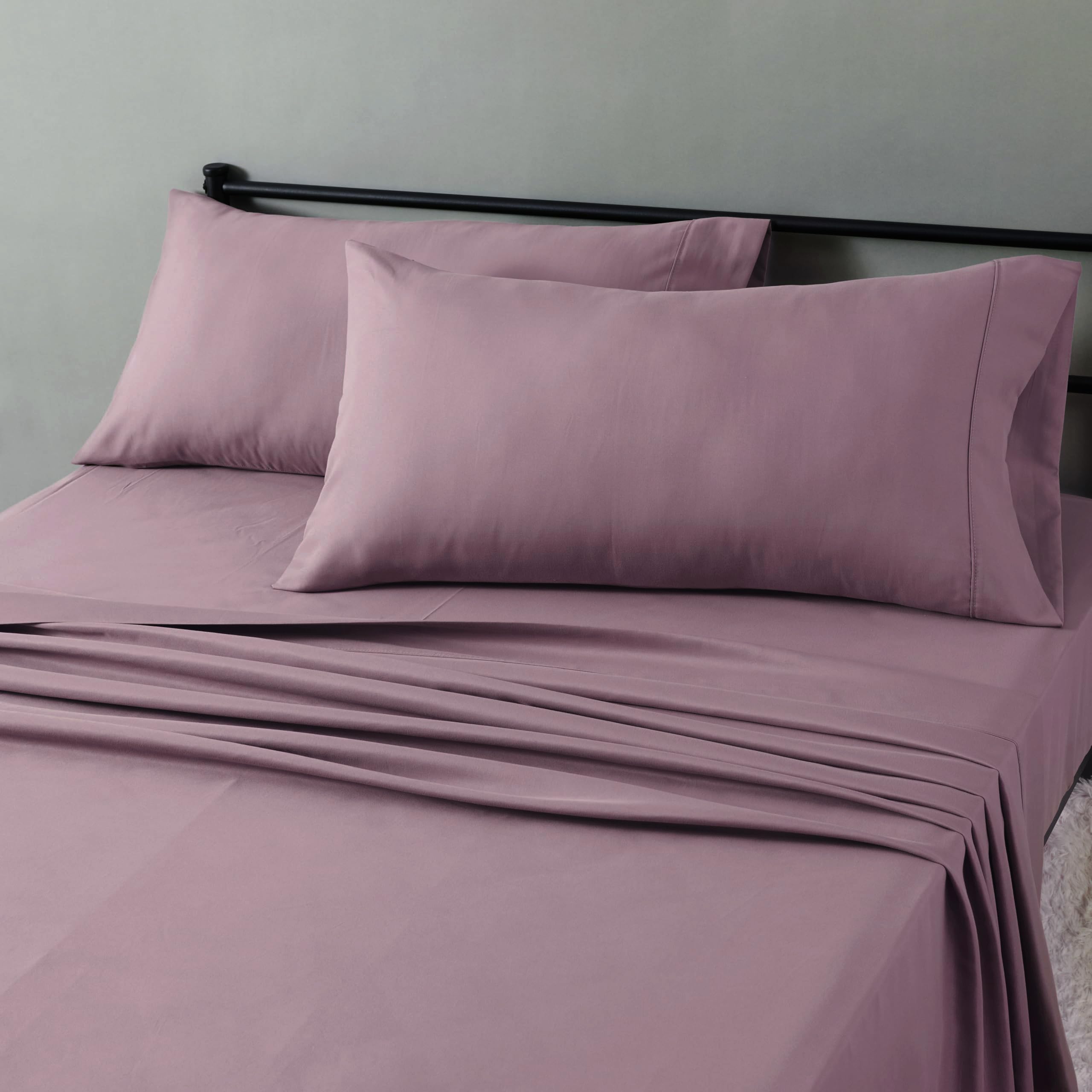 Soft Microfiber Deep-Pocket Bed Sheet Set, 4 Pieces