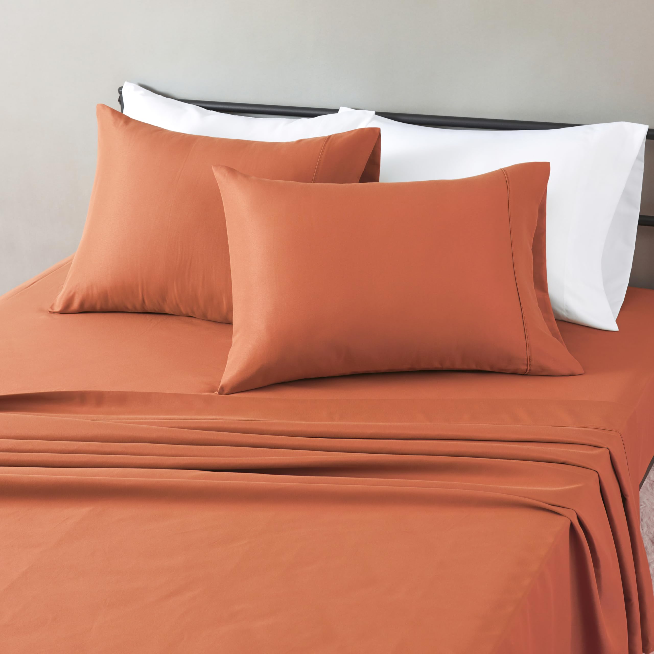 Soft Microfiber Deep-Pocket Bed Sheet Set, 4 Pieces