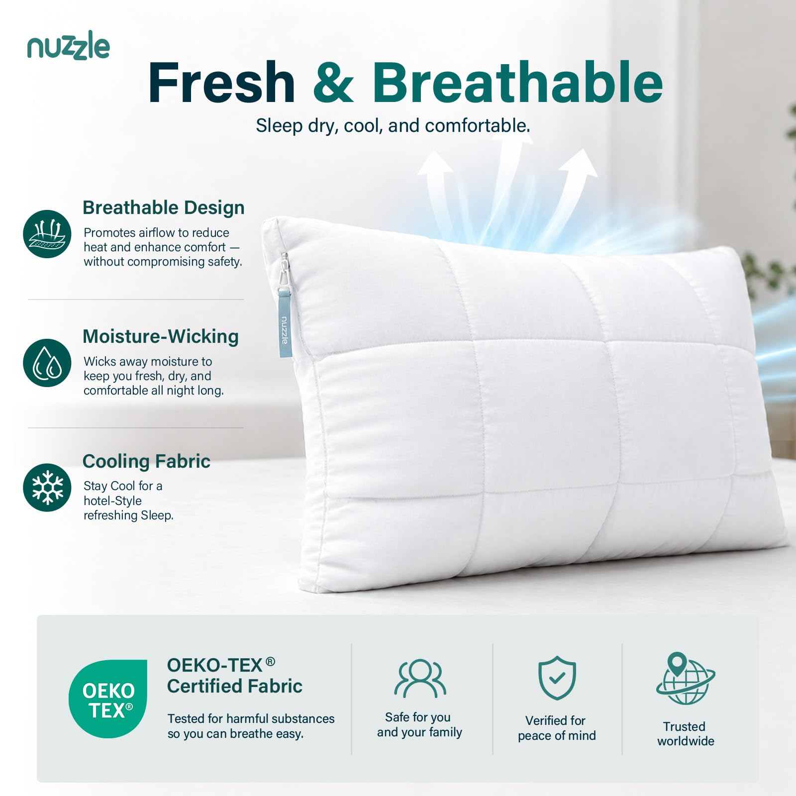 Adjustable Luxury Hotel-Style Neck Support Pillow