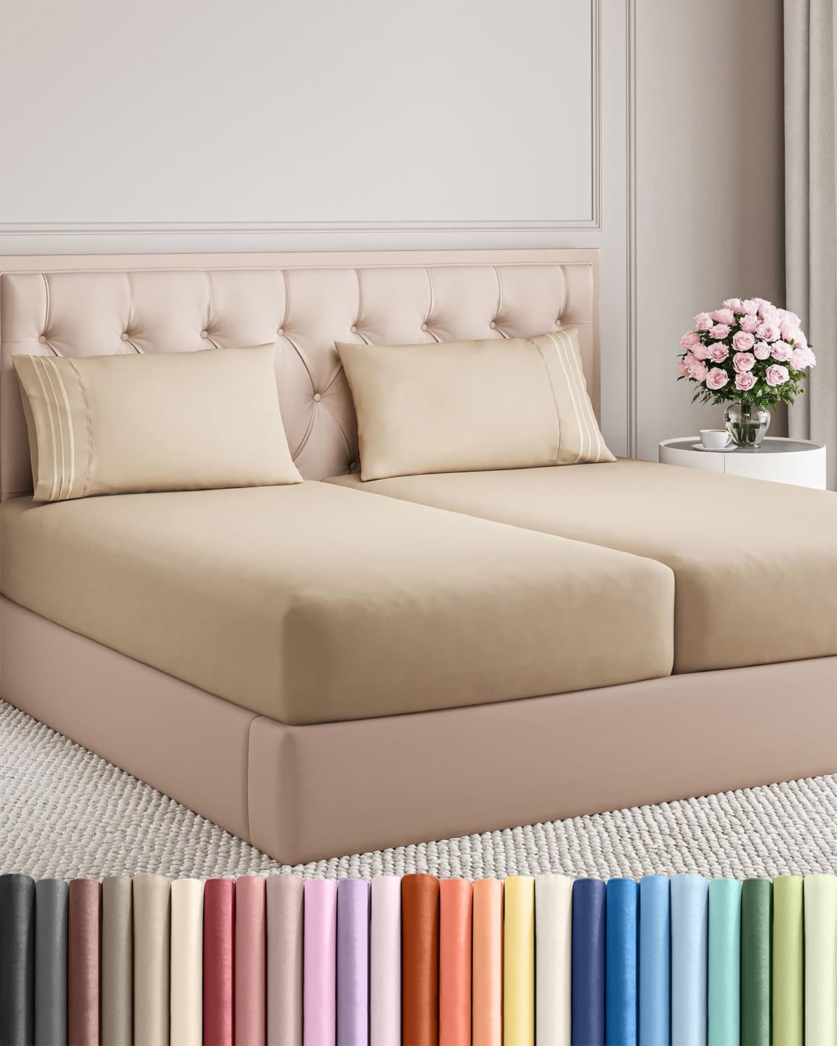 Ultra-Soft Cooling Deep-Pocket Sheet Set, 4 Pieces