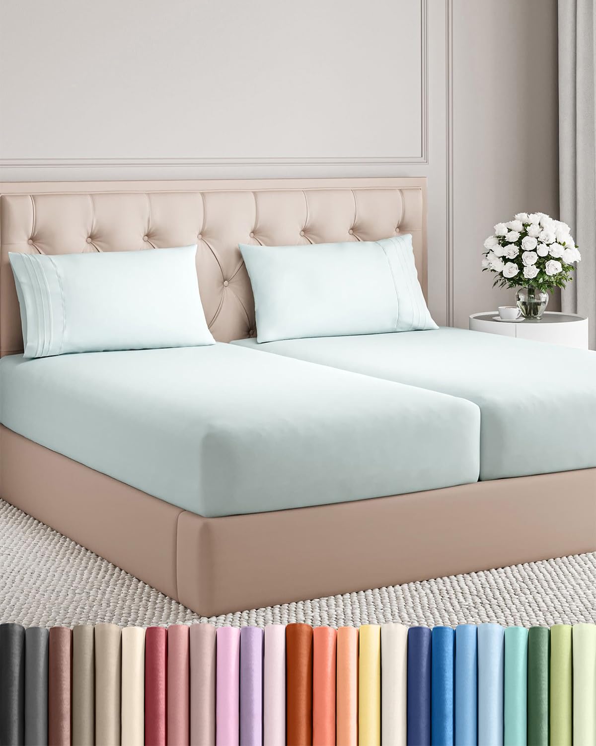 Ultra-Soft Cooling Deep-Pocket Sheet Set, 4 Pieces