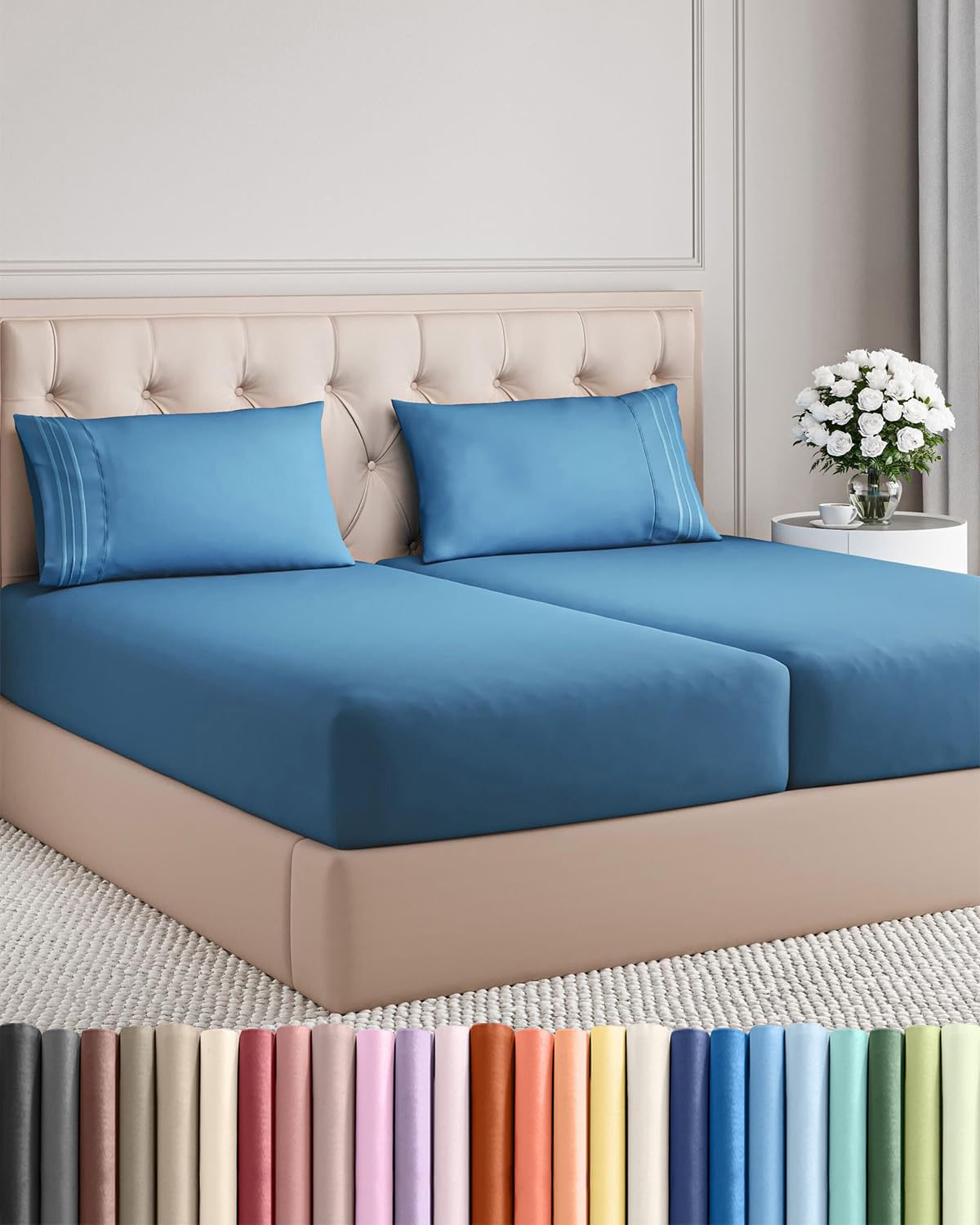 Ultra-Soft Cooling Deep-Pocket Sheet Set, 4 Pieces