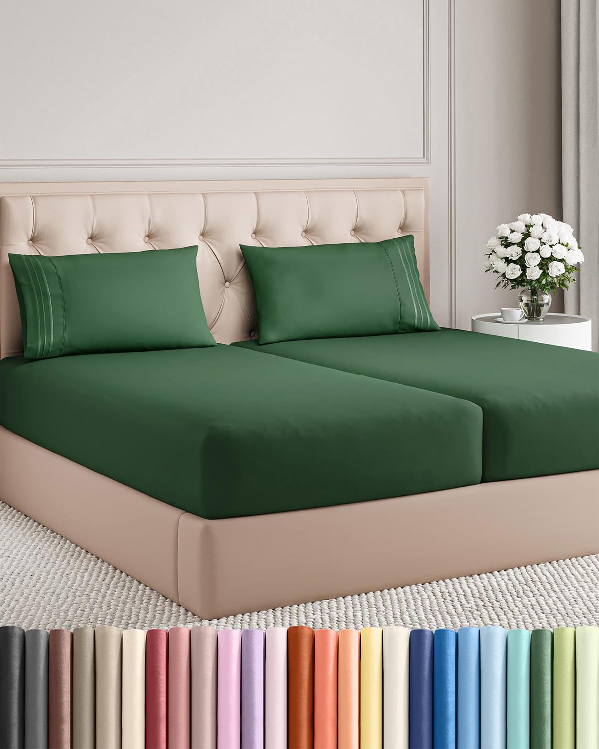 Ultra-Soft Cooling Deep-Pocket Sheet Set, 4 Pieces