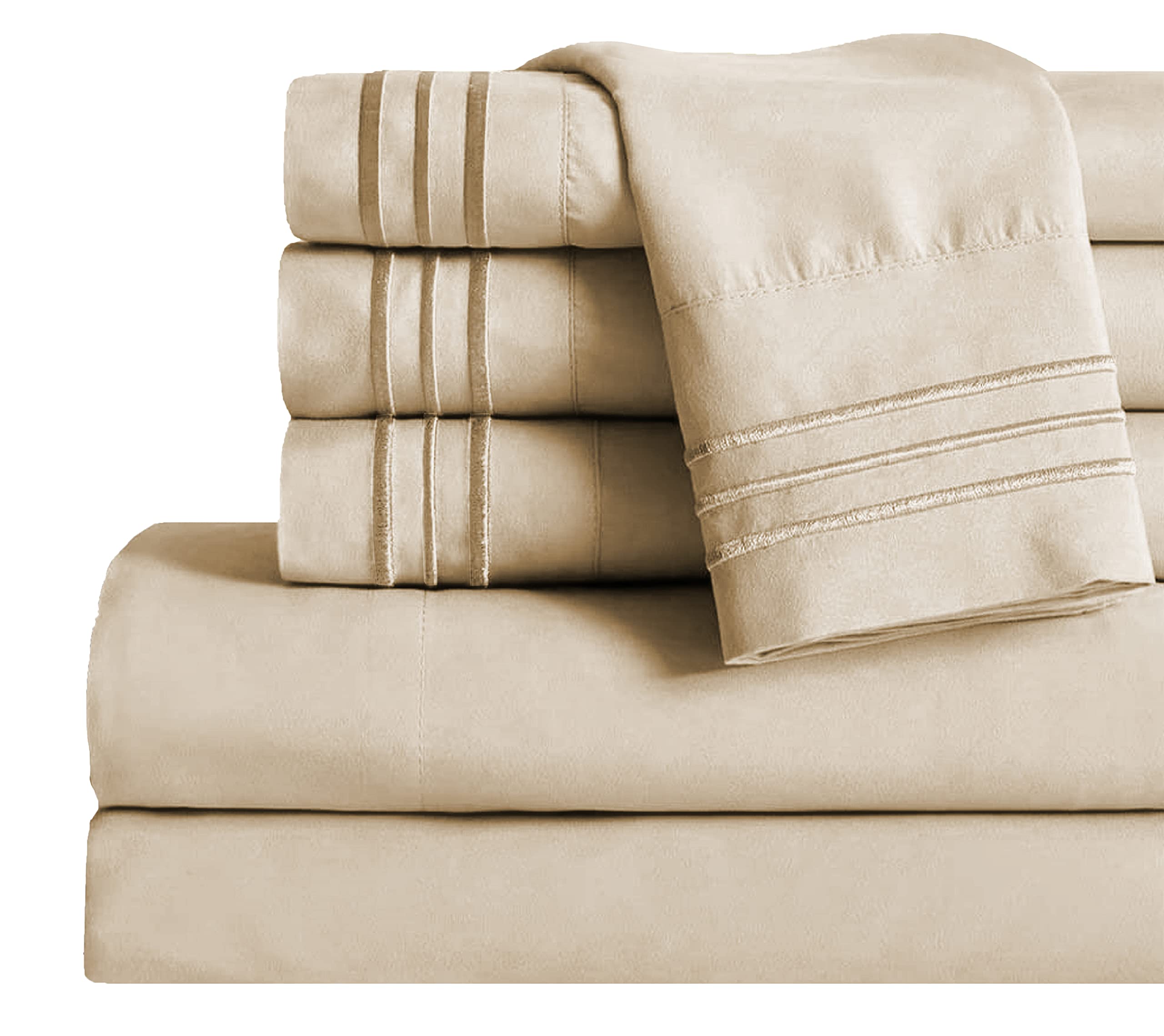Hotel-Style Cooling Deep-Pocket Sheet Set, 6 Pieces
