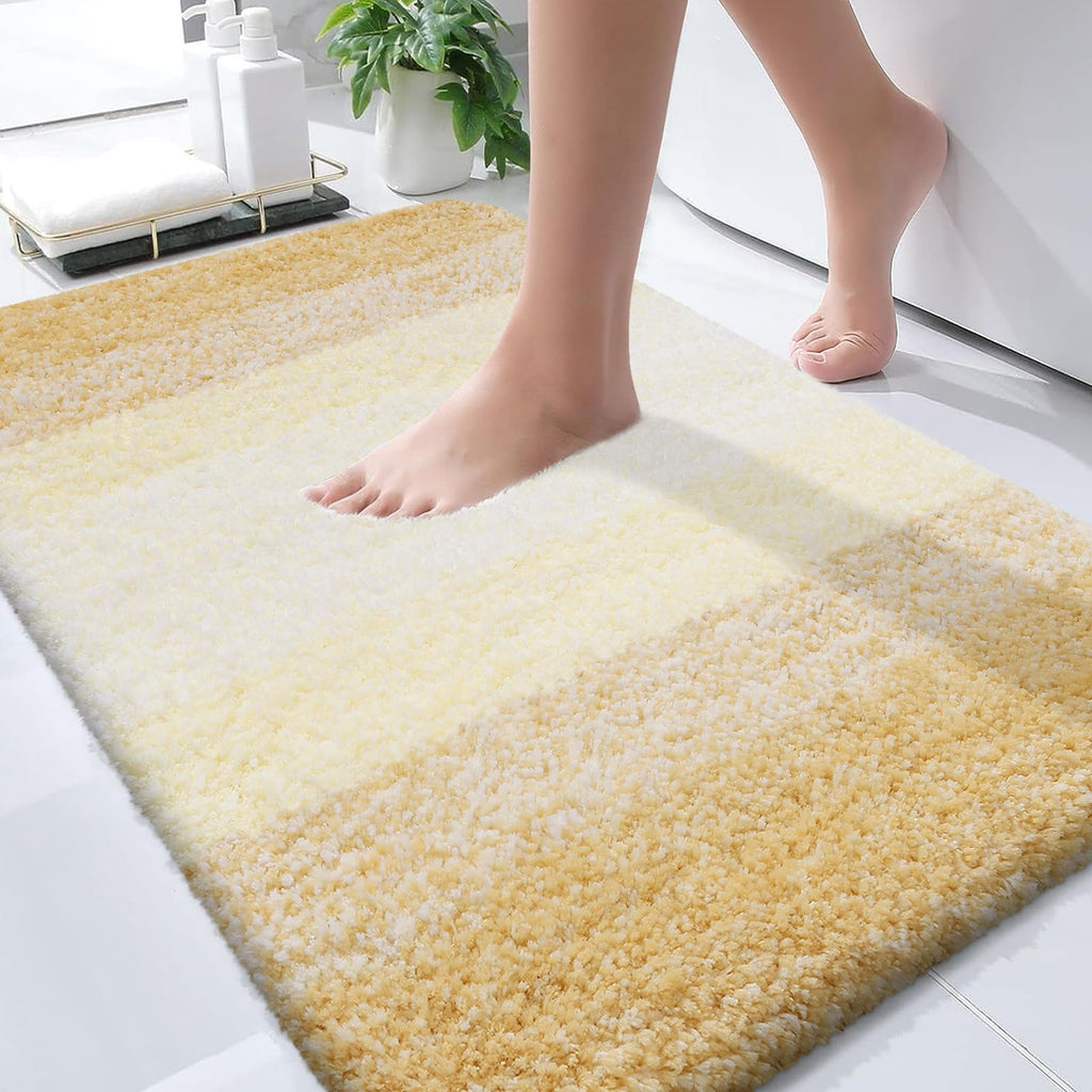 Plush Quick-Dry Absorbent Microfiber Bathroom Mat