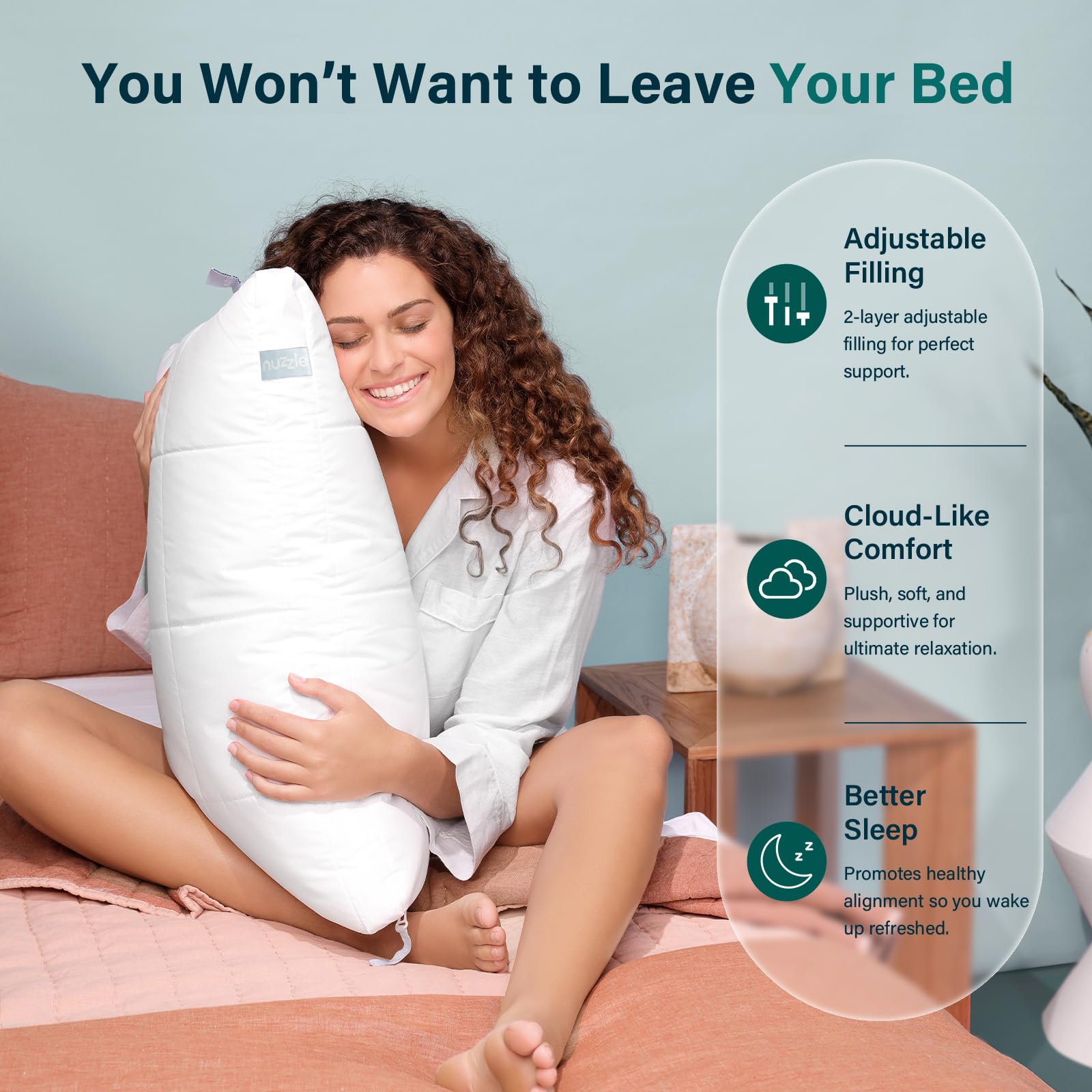 Adjustable Luxury Hotel-Style Neck Support Pillow