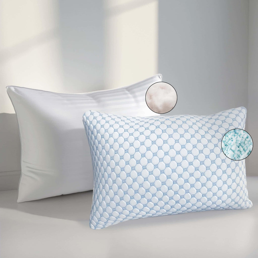 Adjustable Gel Memory Foam Cooling Bed Pillow