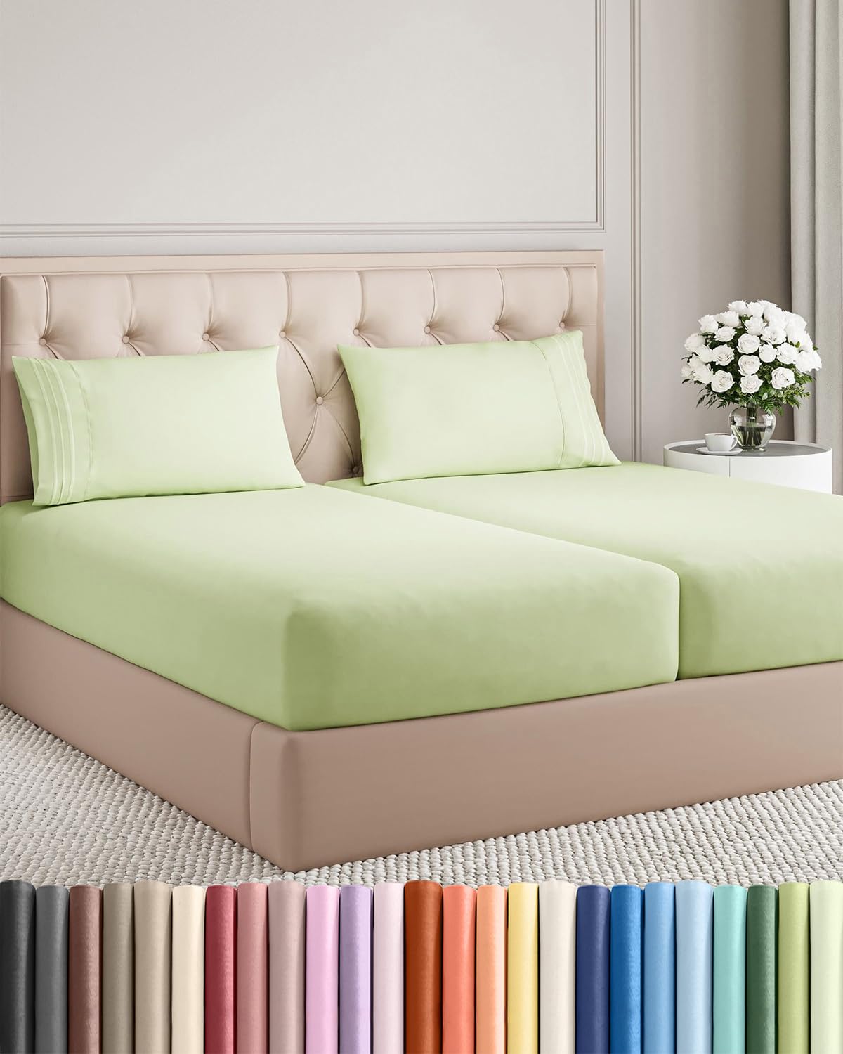Ultra-Soft Cooling Deep-Pocket Sheet Set, 4 Pieces