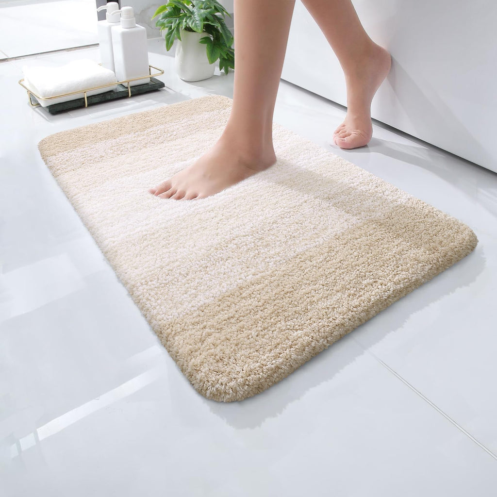 Plush Quick-Dry Absorbent Microfiber Bathroom Mat