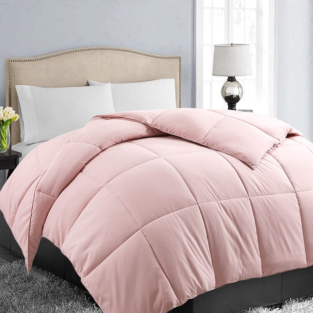 EASELAND Down Alternative Comforter - Quilted Duvet Insert for All Seasons, Soft Lightweight with Corner Tabs, Summer Winter Warm Bedding