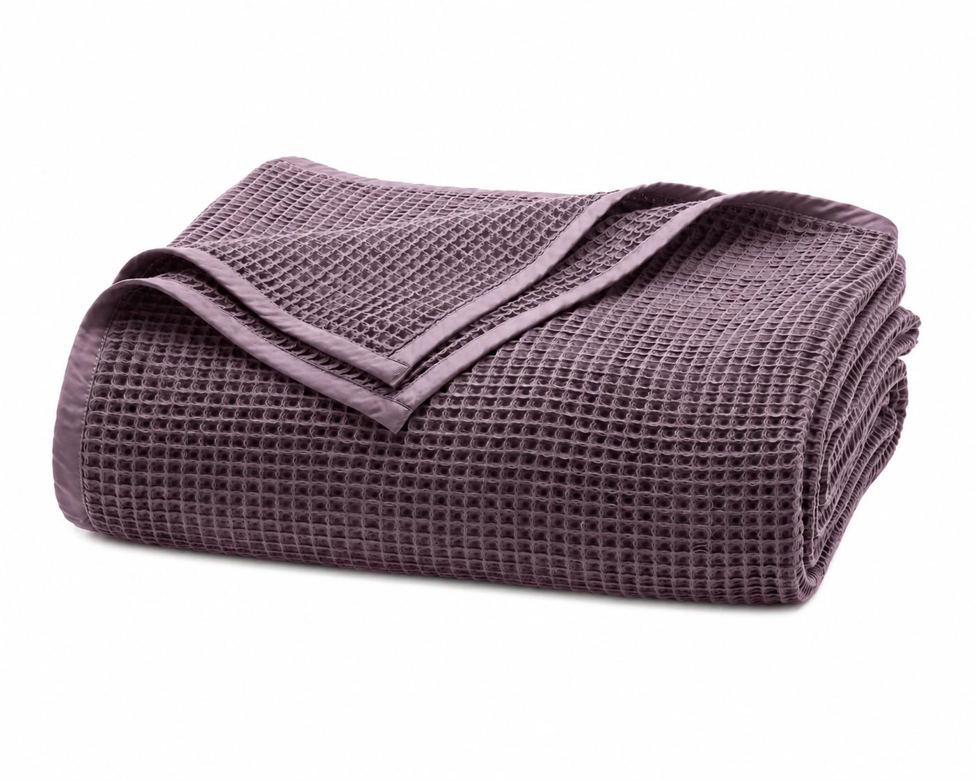 Luxury Organic Cotton Waffle-Weave Bed Blanket