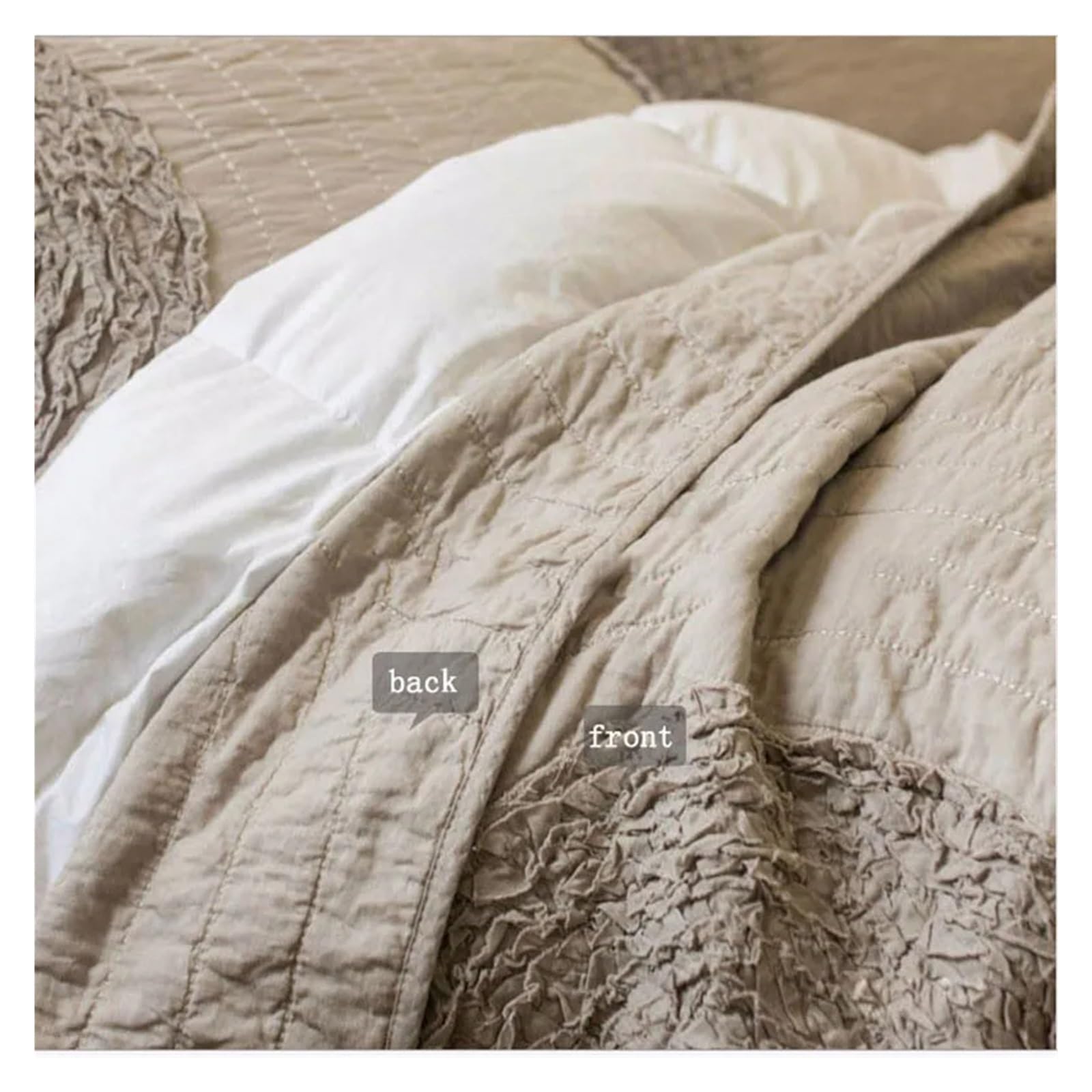 iumLeap Cotton Quilt Set King Size 240x260 3PCS Bedspread on The Bed Embroidered Coverlet Quilted Bed Cover Comforter,Bedding