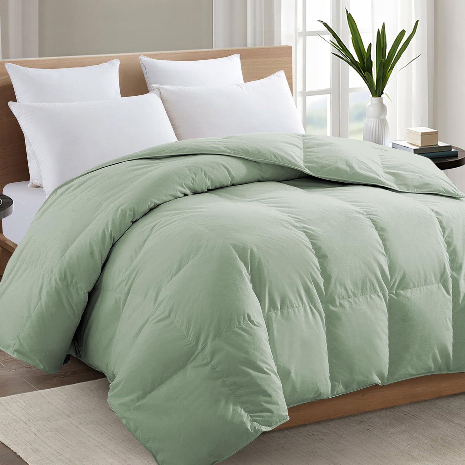 TEXARTIST Comforter Soft Quilted Down Alternative Duvet Insert with Corner Tabs, All Season, 4D Spiral Fiber, Machine Washable