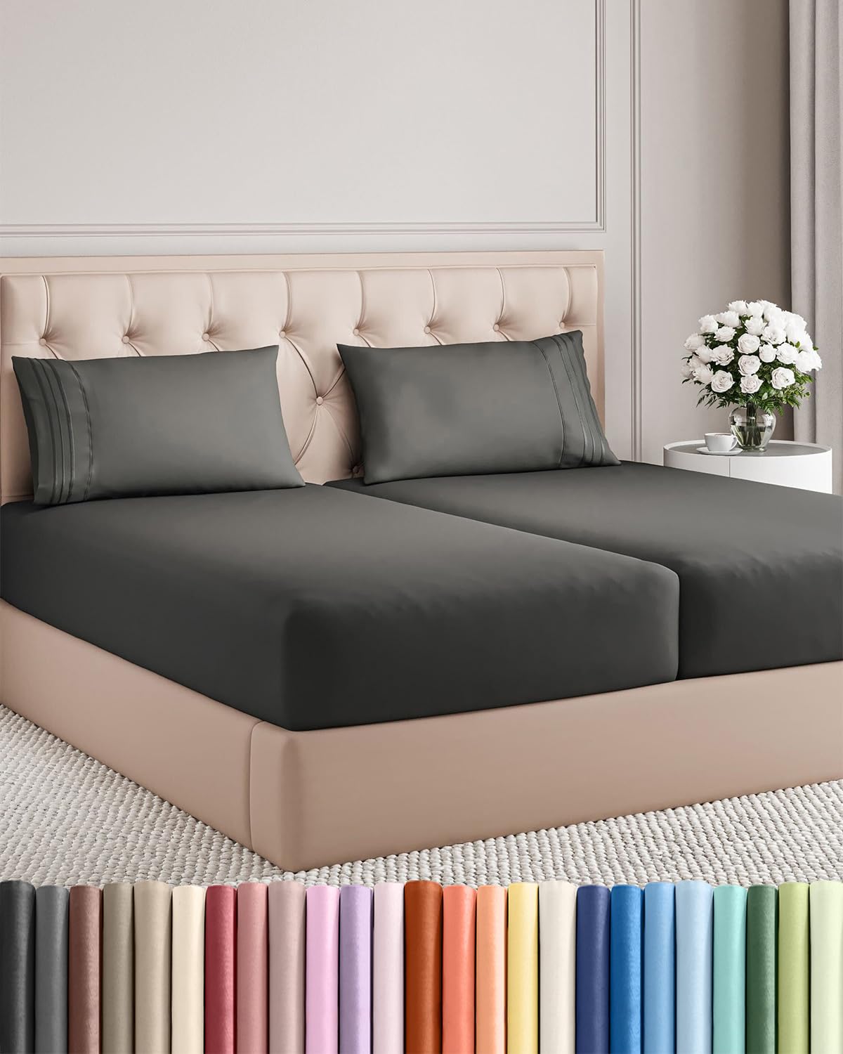 Ultra-Soft Cooling Deep-Pocket Sheet Set, 4 Pieces