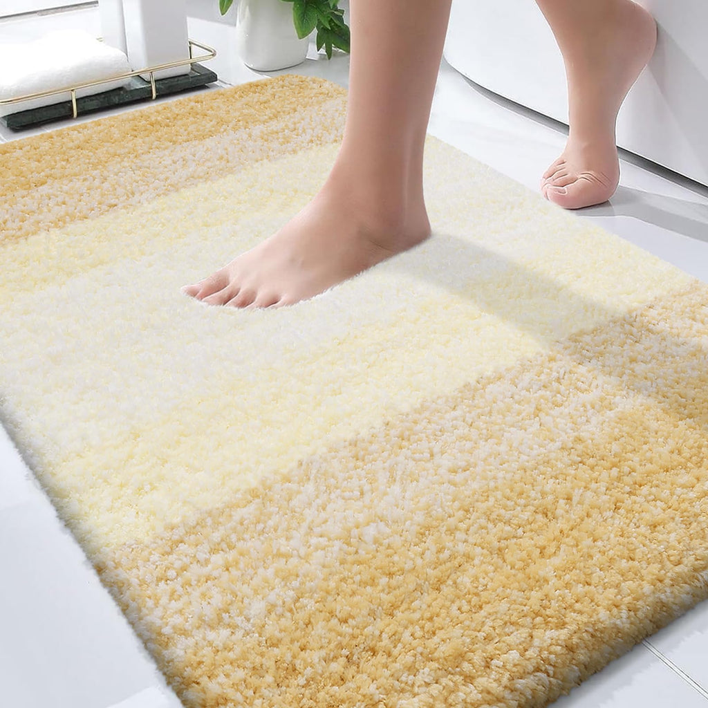 Plush Quick-Dry Absorbent Microfiber Bathroom Mat