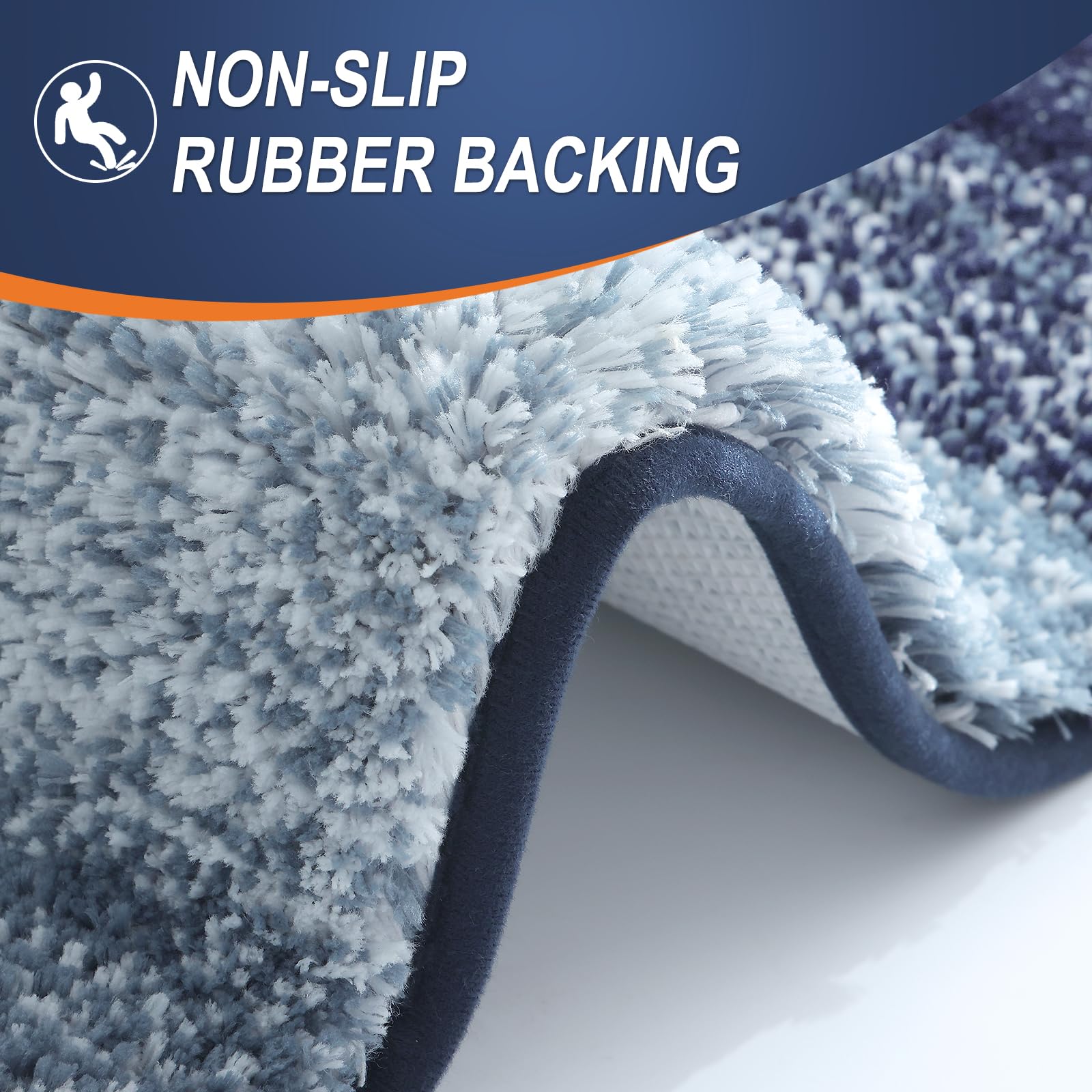 Plush Quick-Dry Absorbent Microfiber Bathroom Mat
