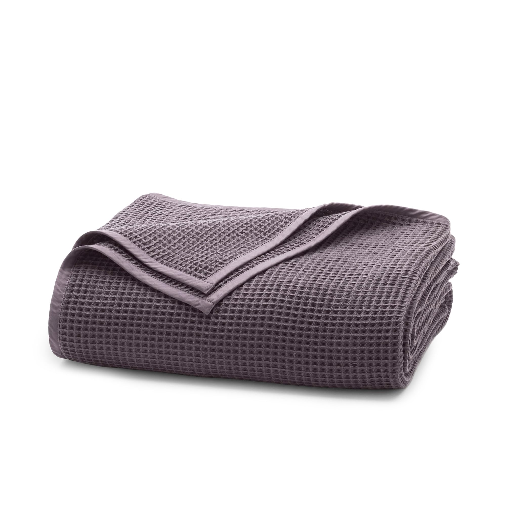 Luxury Organic Cotton Waffle-Weave Bed Blanket