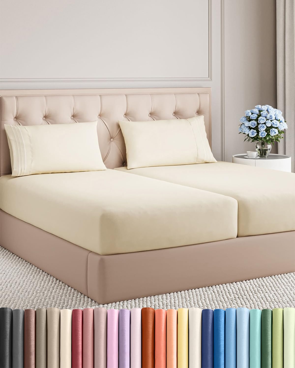 Ultra-Soft Cooling Deep-Pocket Sheet Set, 4 Pieces