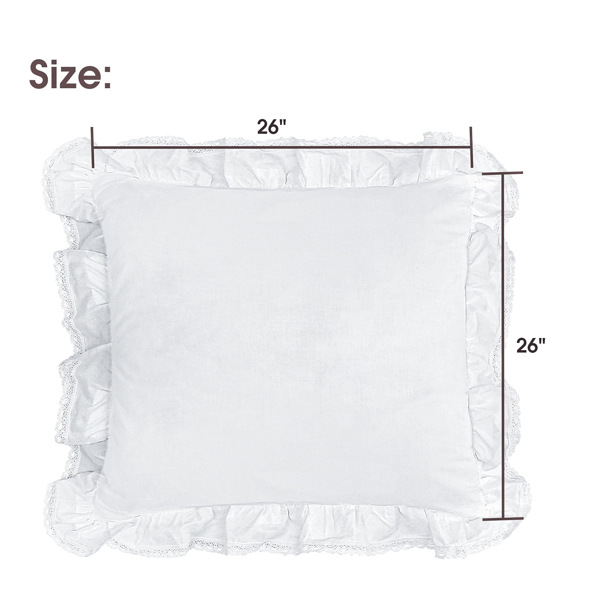 Coordinated Bed Skirt and Throw Pillow Sham Set