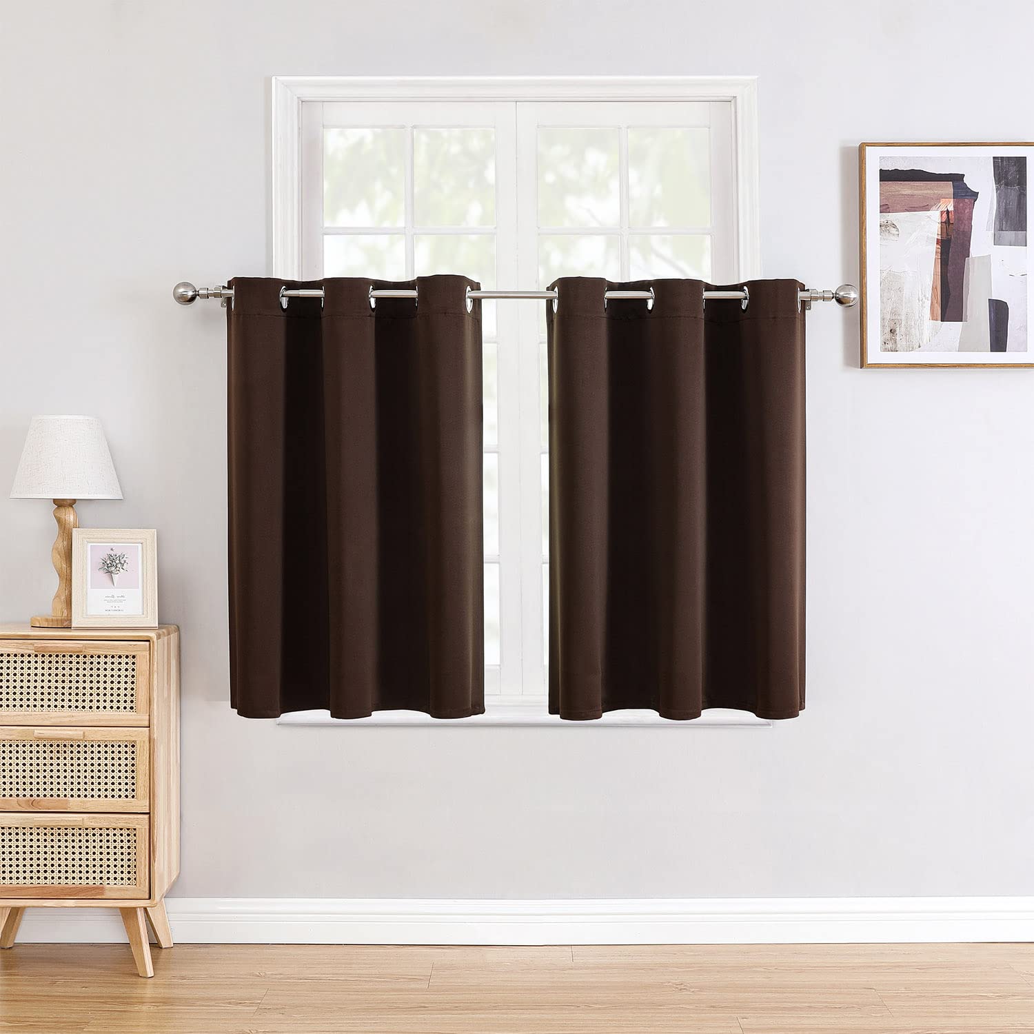 Thermal Insulated Grommet Blackout Curtain Pair