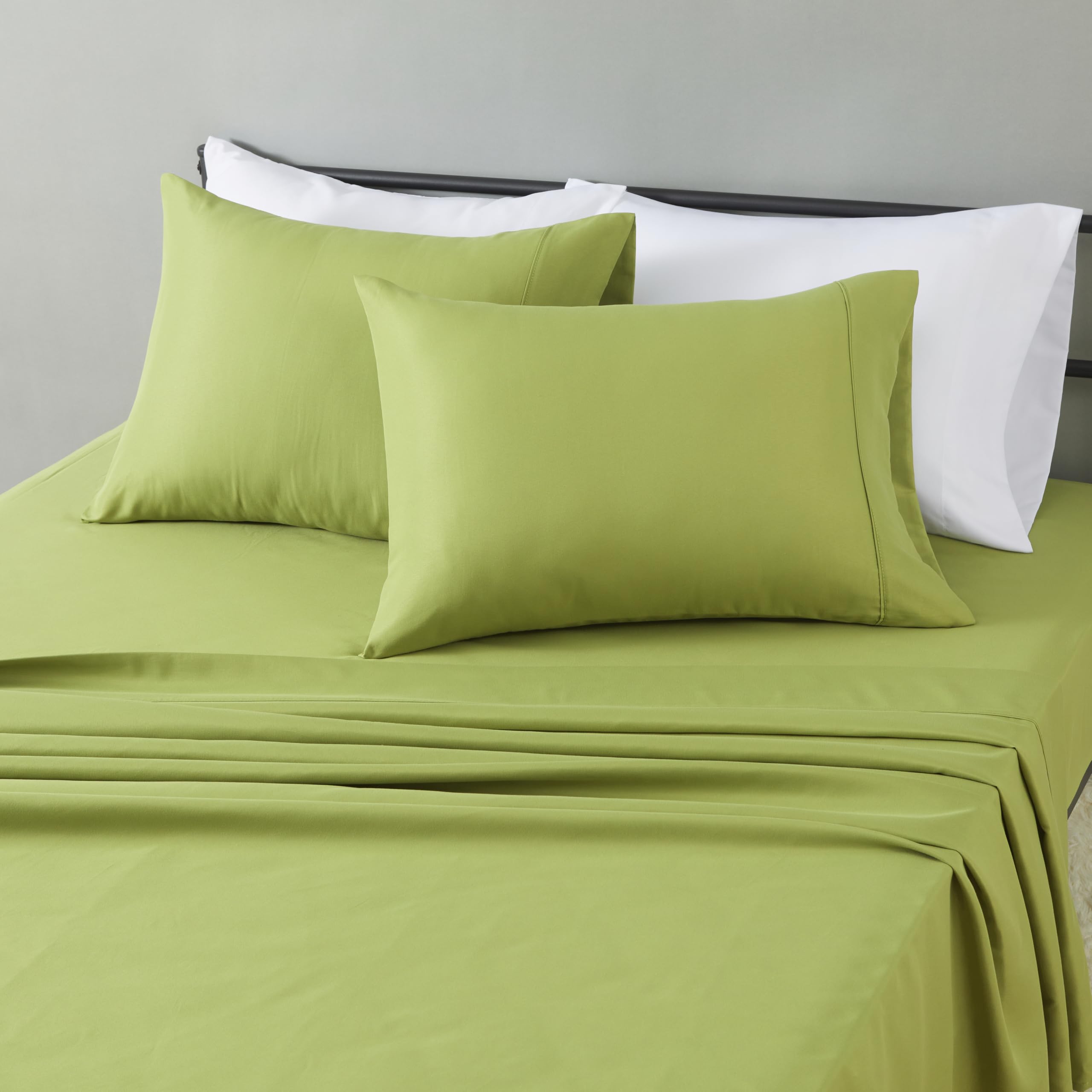 Soft Microfiber Deep-Pocket Bed Sheet Set, 4 Pieces