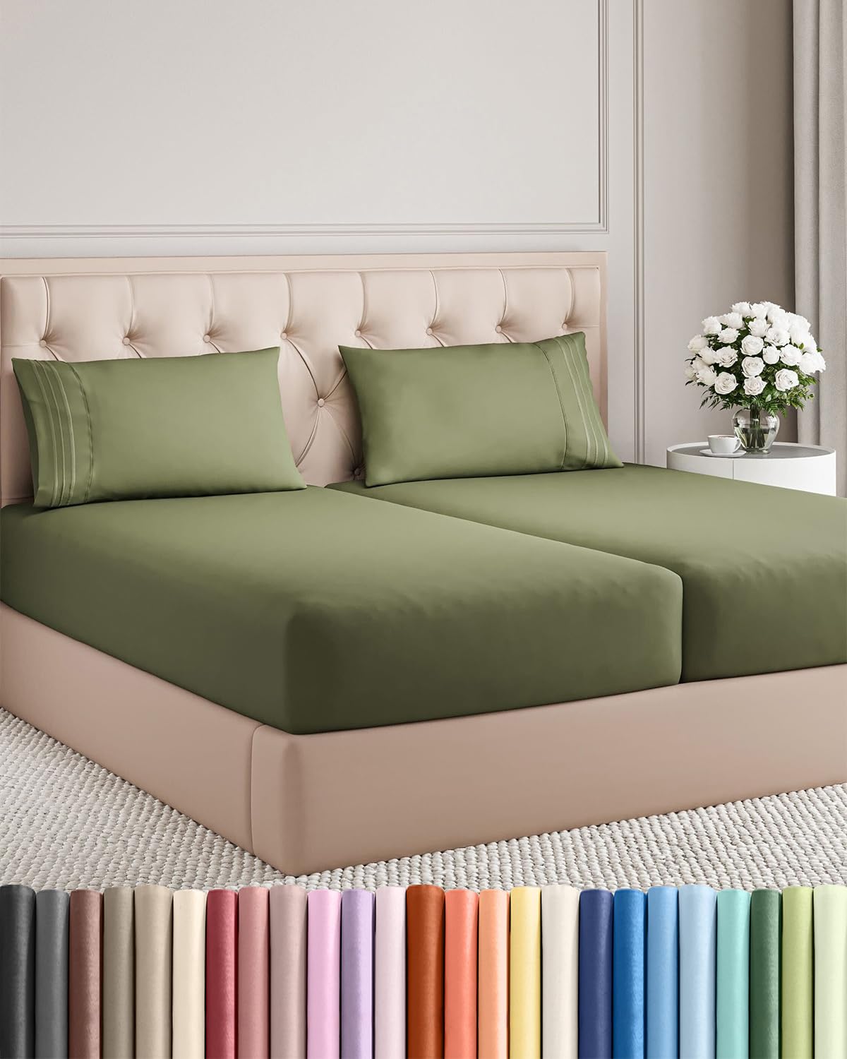 Ultra-Soft Cooling Deep-Pocket Sheet Set, 4 Pieces