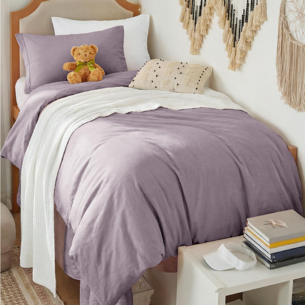 Bedsure Soft Prewashed Duvet Cover Set with Zipper Closure and Pillow Covers, Comforter Not Included