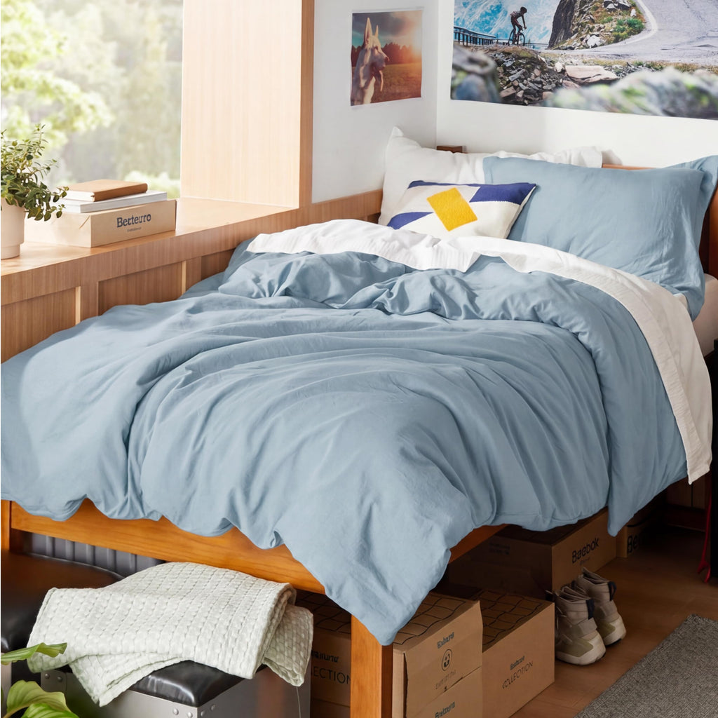 Bedsure Soft Prewashed Duvet Cover Set with Zipper Closure and Pillow Covers, Comforter Not Included